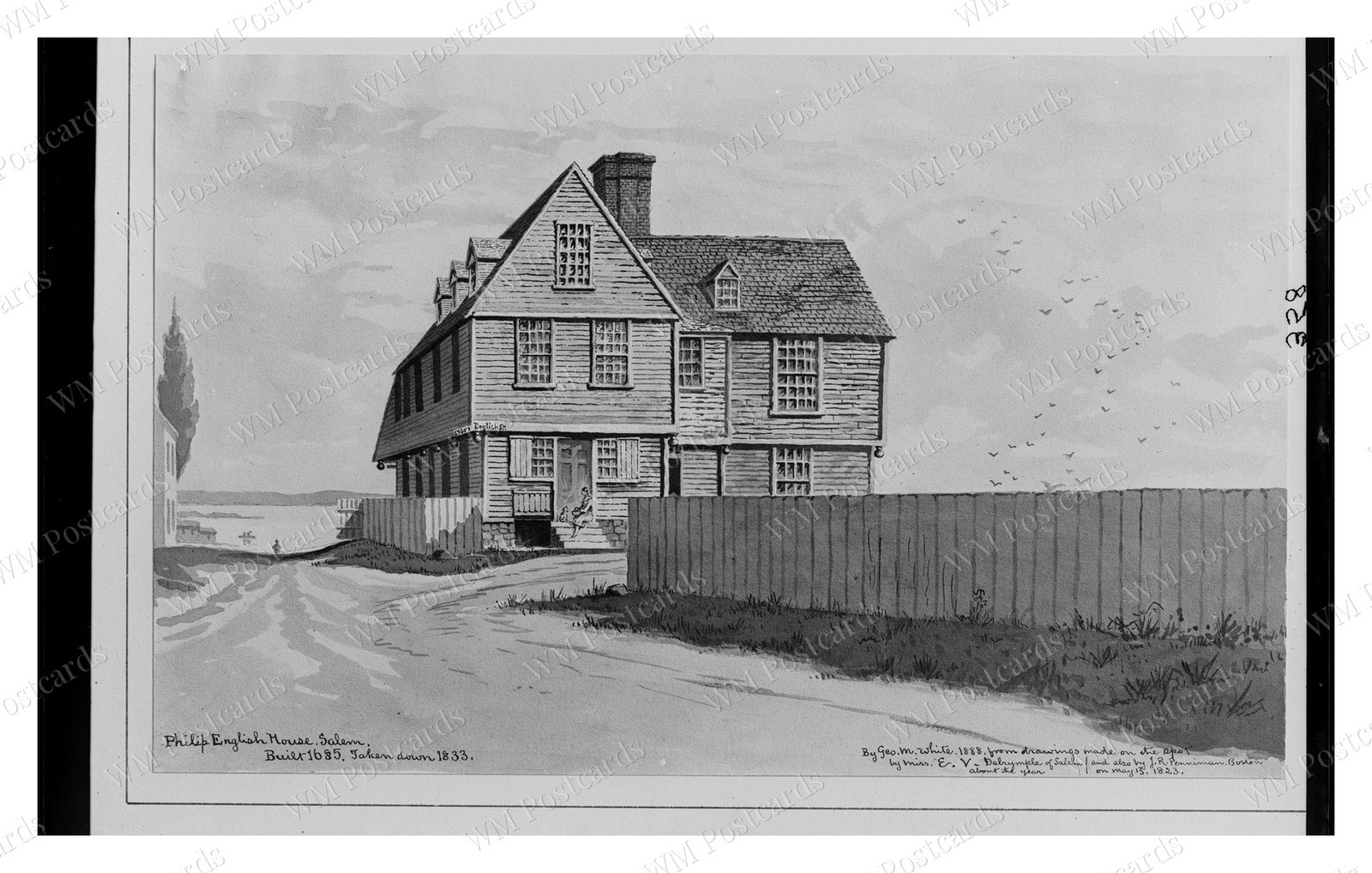 Salem Massachusetts 1823 Philip English House Standard Postcard Salem Massachusetts 1823 Philip English House Standard Postcard