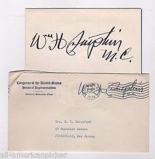 William Sutphin New Jersey Cavalry Pancho Villa Expedition Autograph Signature