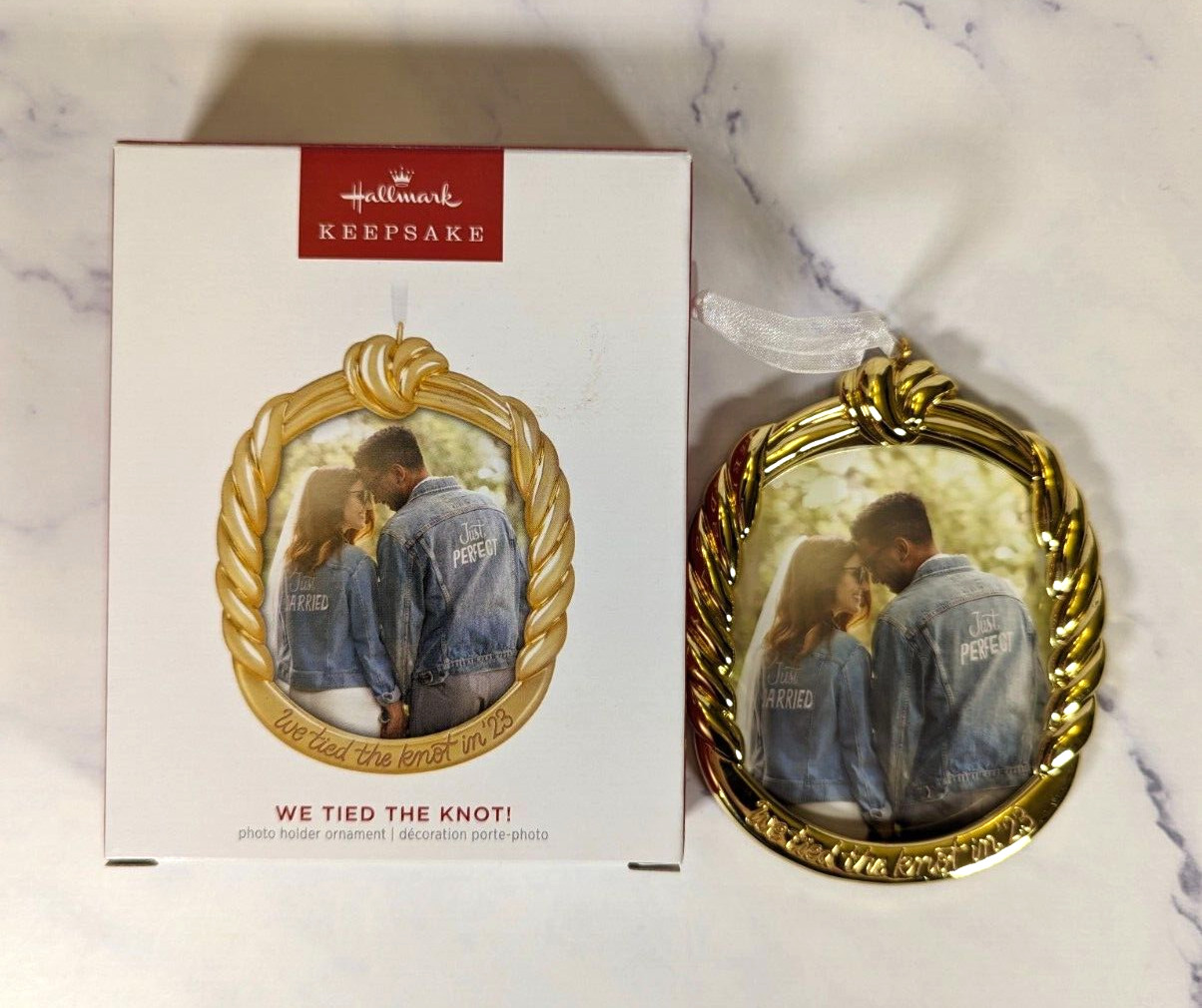 Hallmark Keepsake “We Tied The Knot 2023” Picture Ornament