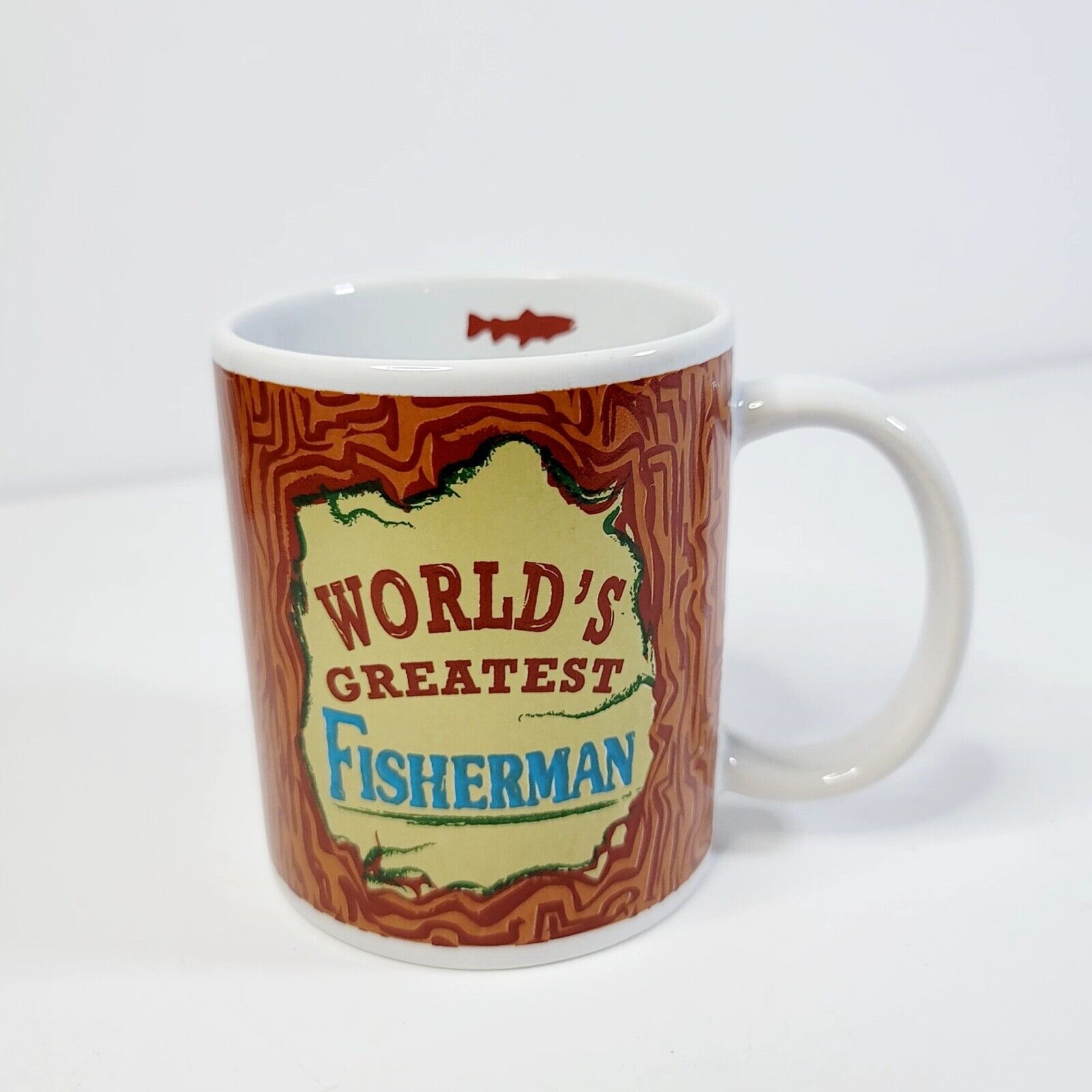 Ganz World’s Greatest Fisherman Coffee Cup Mug Father\'s Day Gift G1
