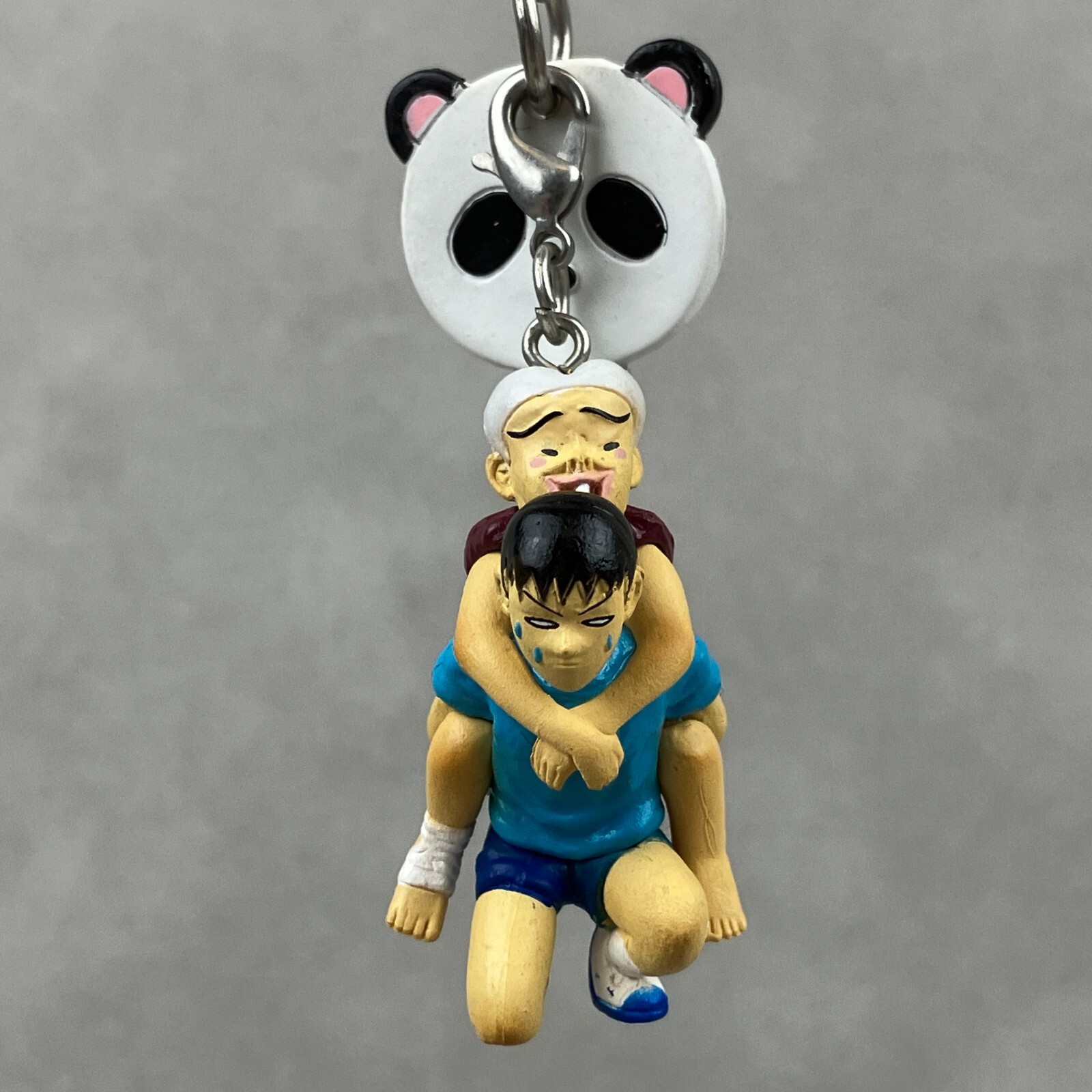Yujin The Ping Pong Club Piggy Back Ghost & Takeda Anime Double Keychain Figure