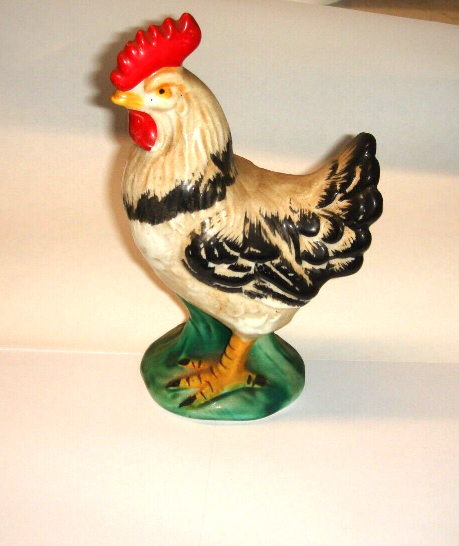 Vintage Lefton Japan Ceramic Chicken Rooster Figurine 3072  6