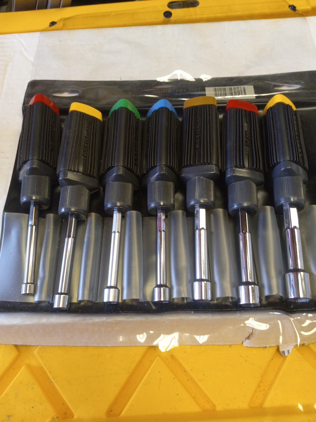 Sears Best Craftsman USA Nos 7pc Comfort Grip Nutdriver Set 4195 Rare SAE Sears Best Craftsman USA Nos 7pc Comfort Grip Nutdriver Set 4195 Rare SAE