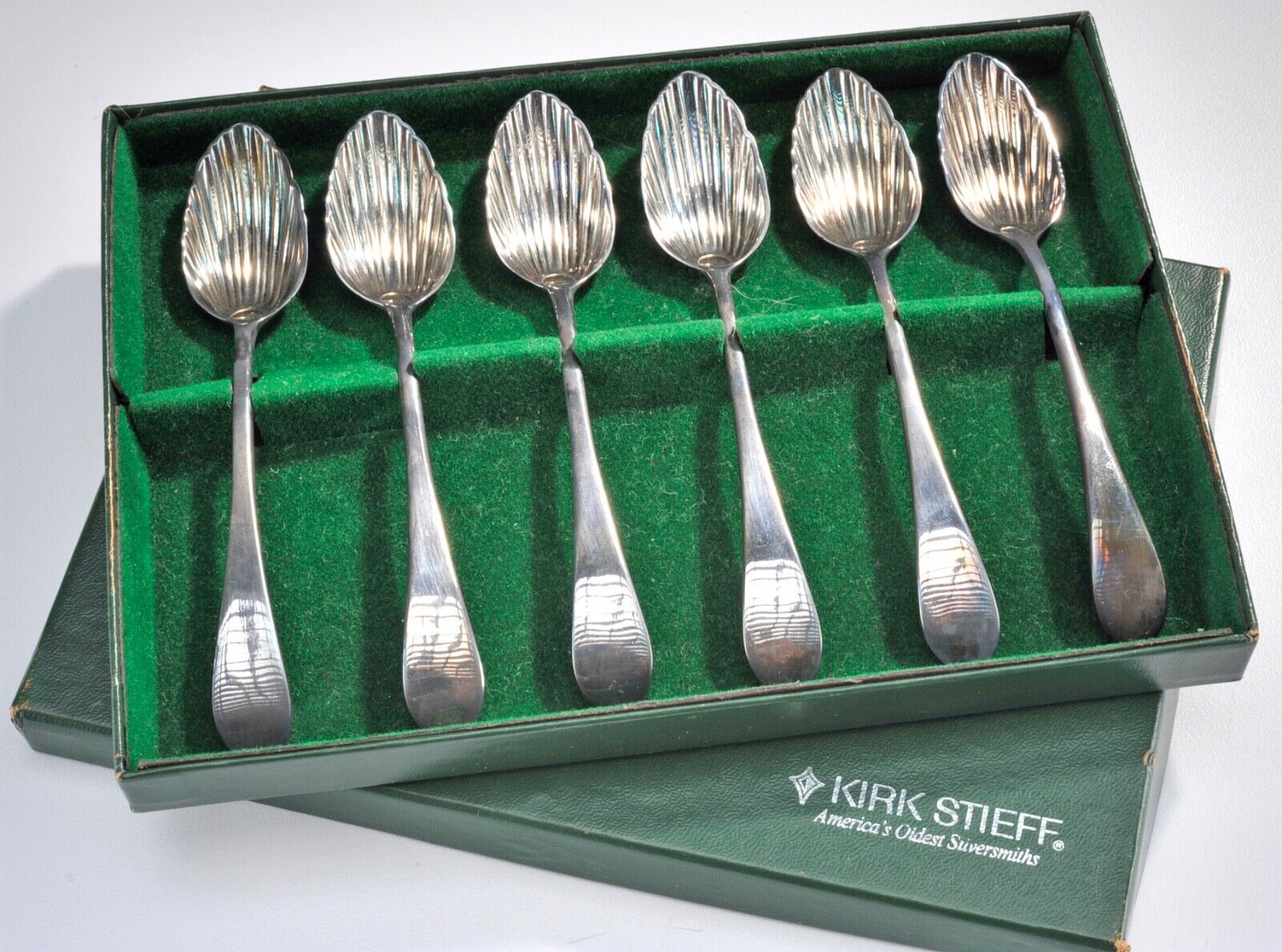 Set of 6 Kirk Stieff Paul Revere Reproduction Demitasse Spoons