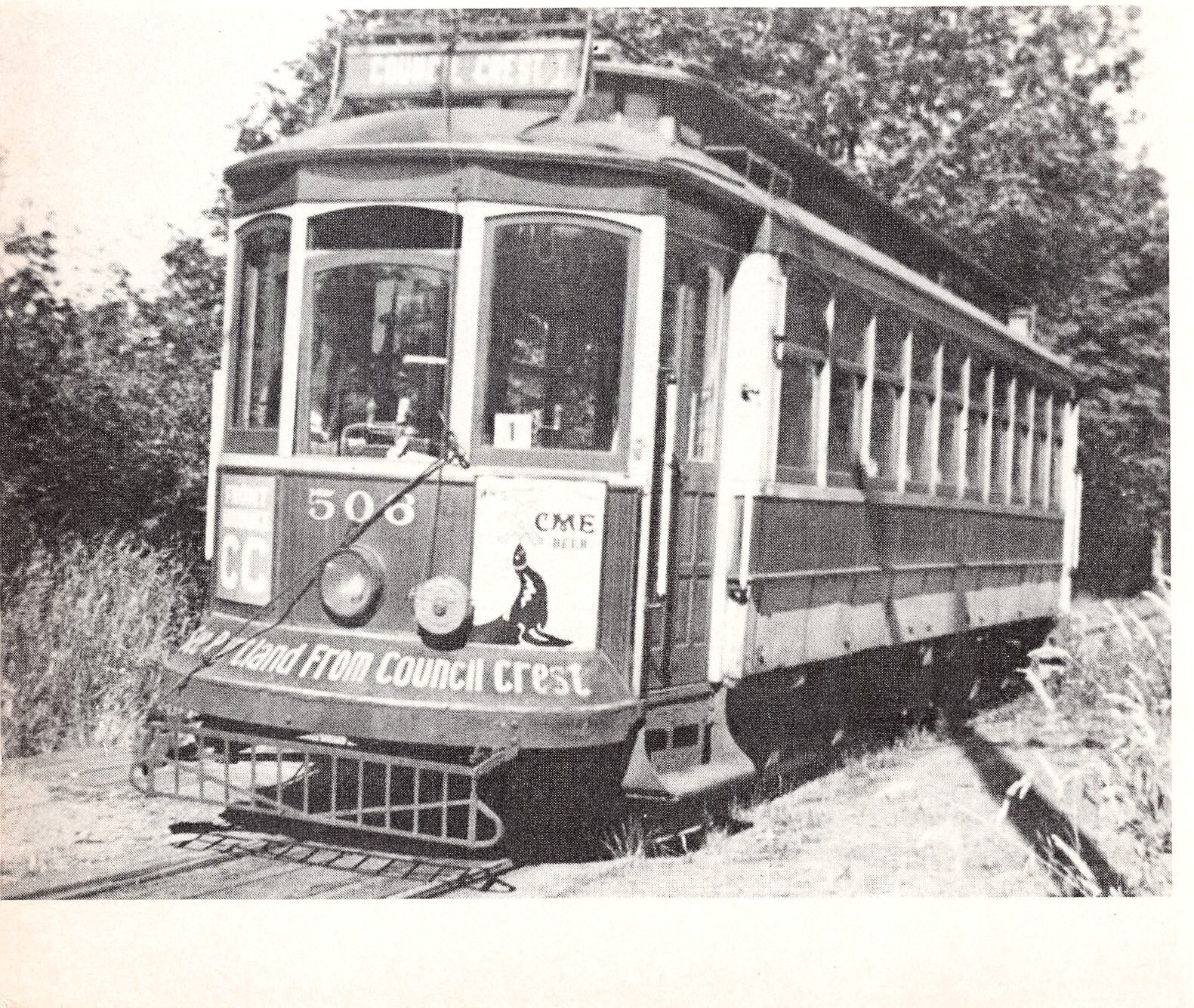 Portland Traction #506 Council Crest Line Portland OR 5.25\