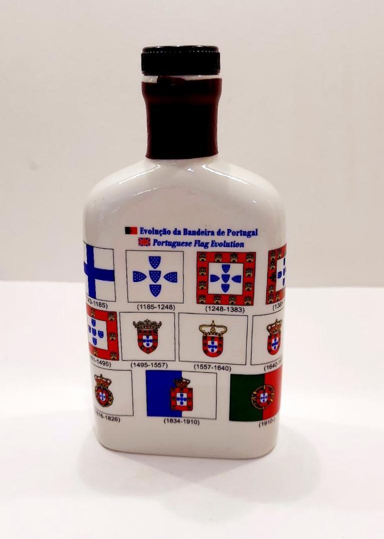 Portuguese Cherry Liqueur EMPTY Ceramic Bottle Licor de Ginja Traditional
