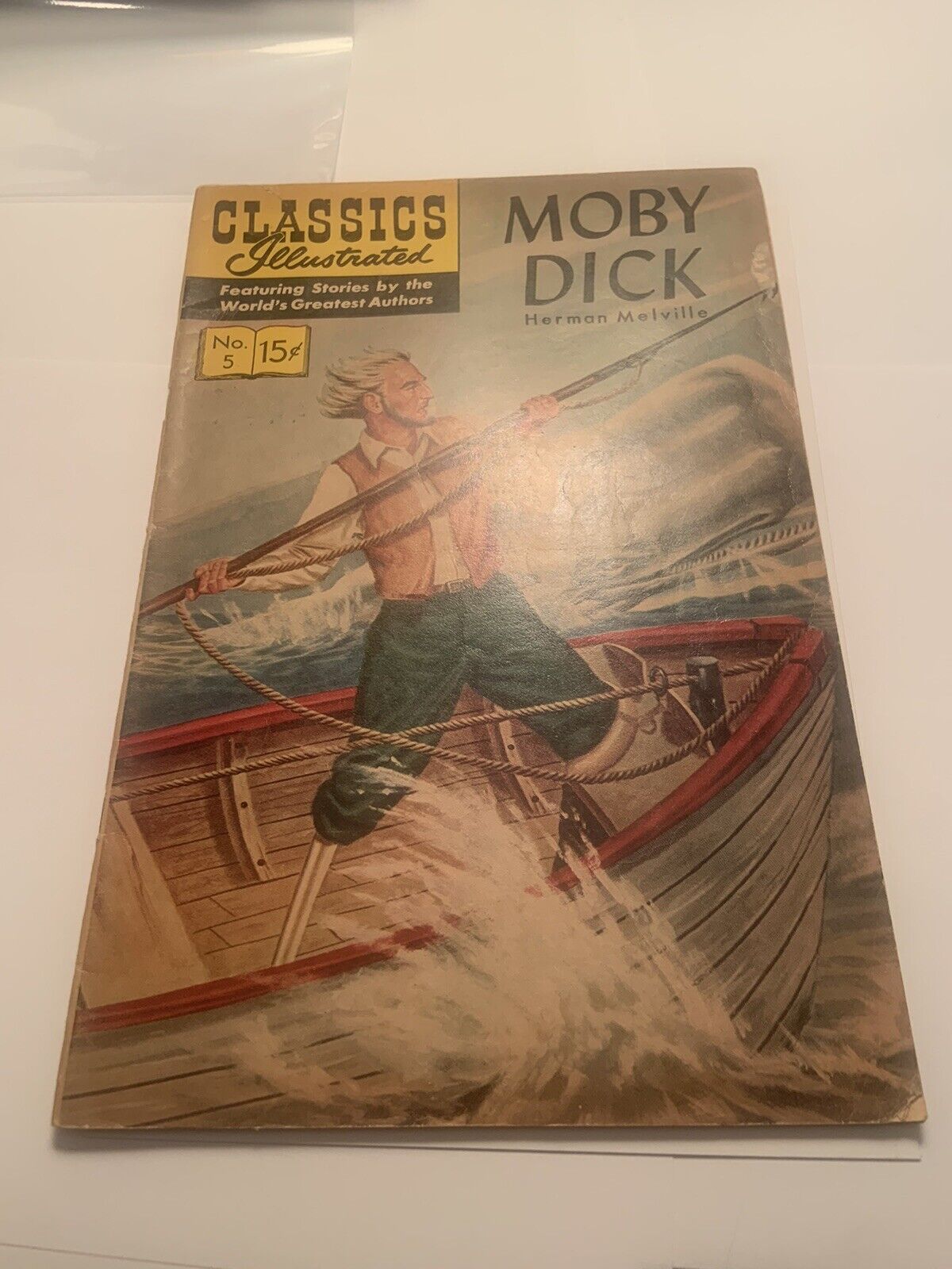 CLASSICS ILLUSTRATED #5 Moby Dick by Herman Melville Gilberton 1966 Good Con.