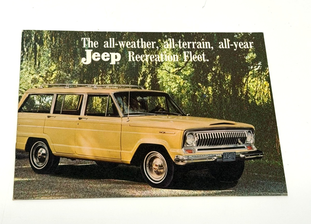 Vtg Original 1967 1968 Jeep Recreation Fleet Sales Brochure 67 68 Wagoneer