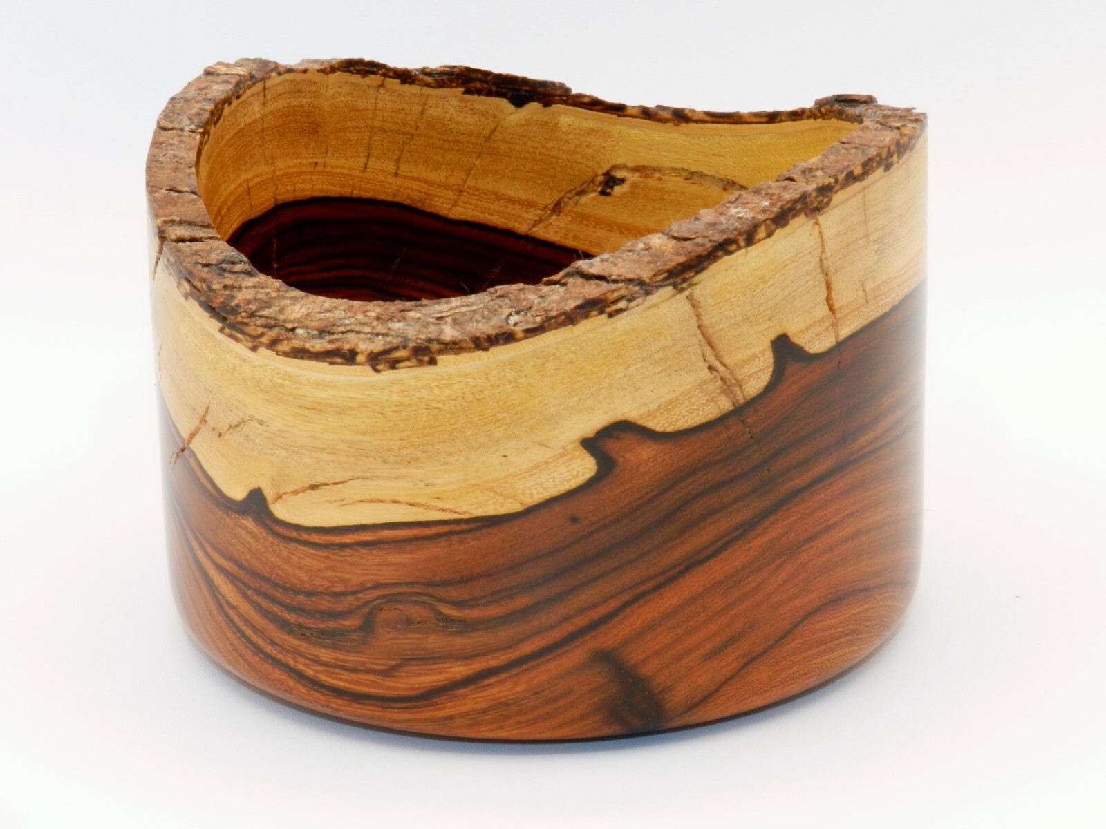 Handmade Sonoran Desert Ironwood Natural Edge Bowl. Stunning Display Piece #103