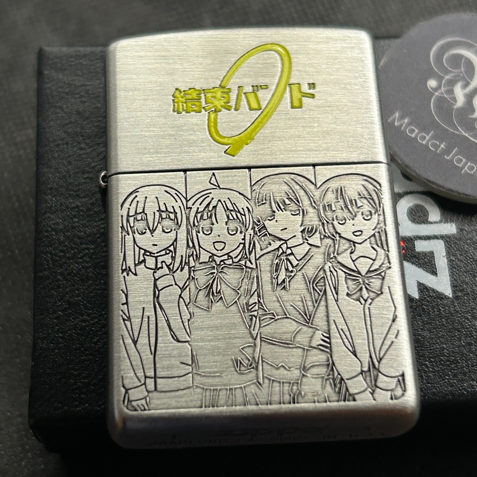 Zippo Bocchi The Rock Kessoku Band Girls Silver 3 Sided Etching Lighter JP Zippo Bocchi The Rock Kessoku Band Girls Silver 3 Sided Etching Lighter JP