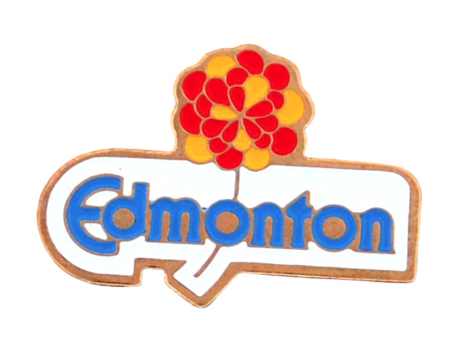 Vintage Edmonton Travel Souvenir Enamel Hat Pin 