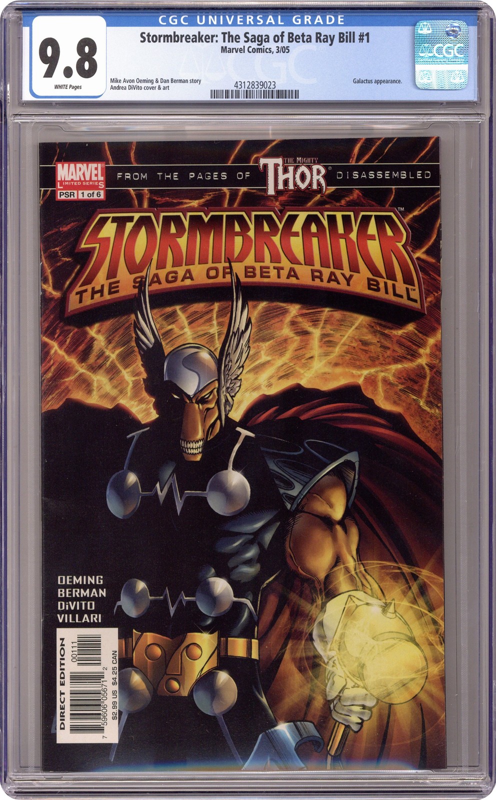 Stormbreaker The Saga of Beta Ray Bill #1 CGC 9.8 2005 4312839023