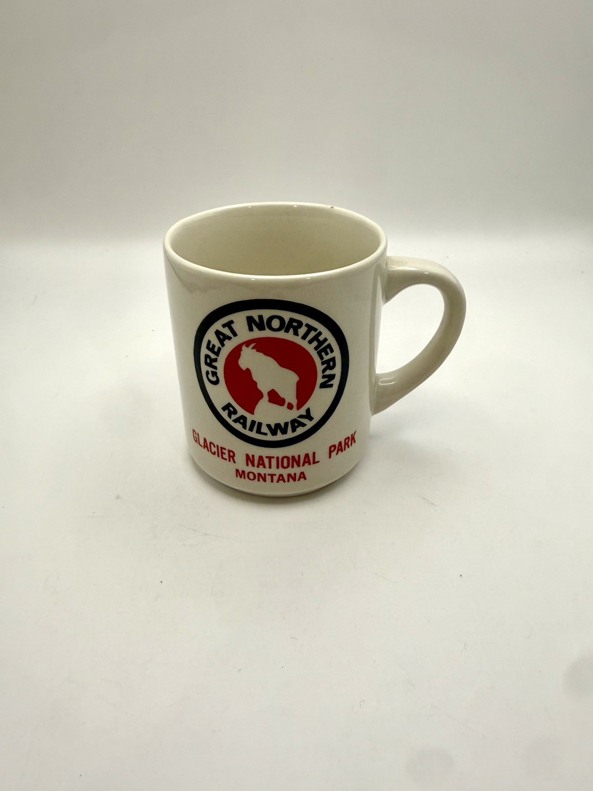 Great Northern Railway Glacier National Park Montana Goat Logo Souvenir Mug