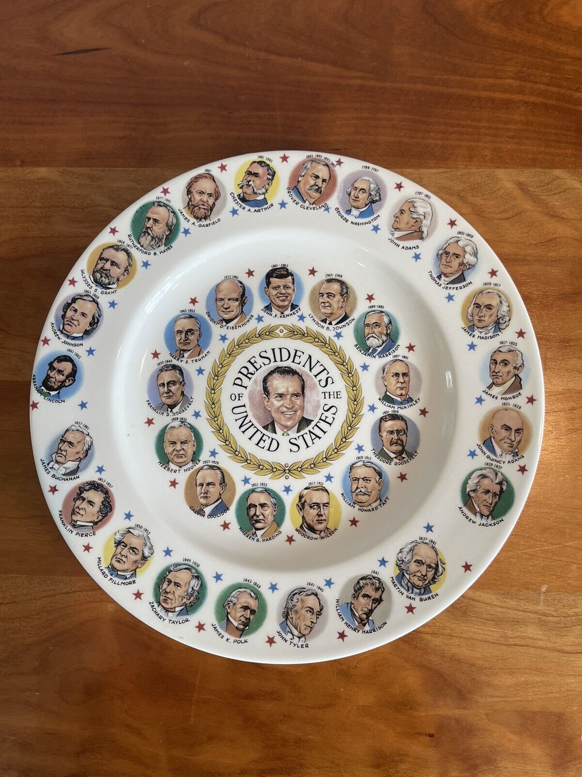Homer Laughlin Mint Presidents of the United States Nixon decorative plate mint