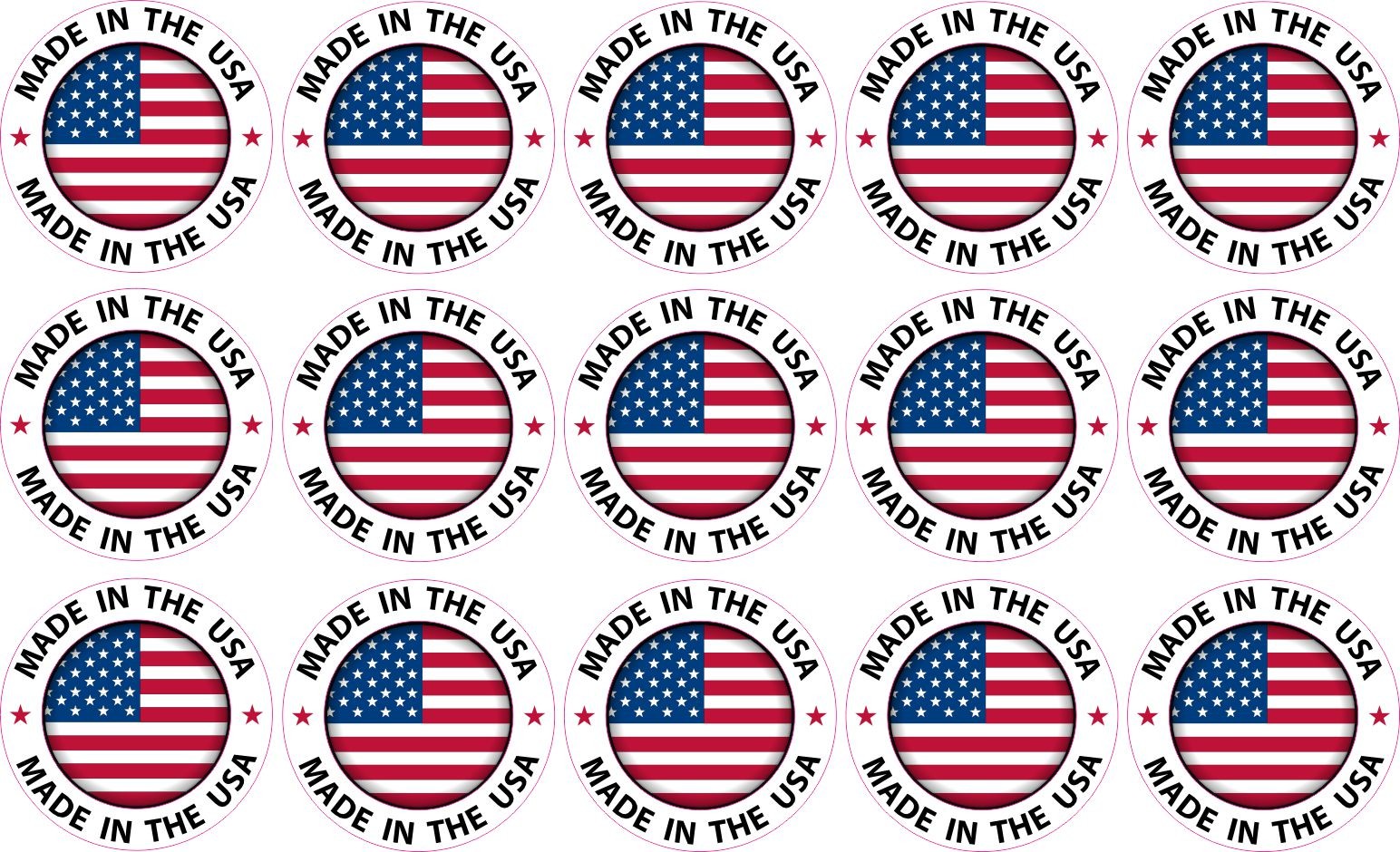 StickerTalk Made in the USA Vinyl Sticker Sheet, 1 inches x 1 inches