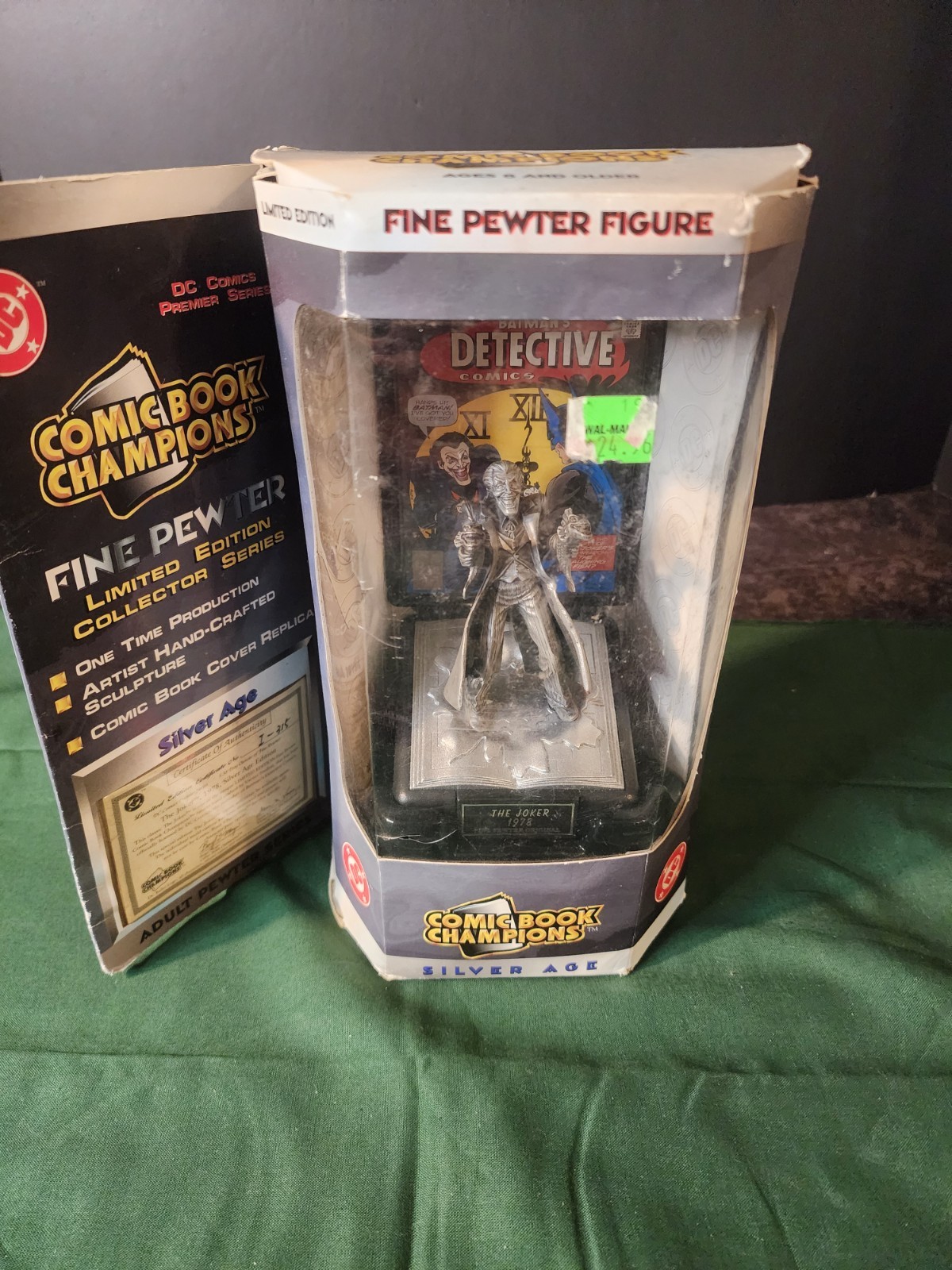 DC Comic Book Champions Joker 1978 Silver Age Pewter w/ COA DC Comic Book Champions Joker 1978 Silver Age Pewter w/ COA