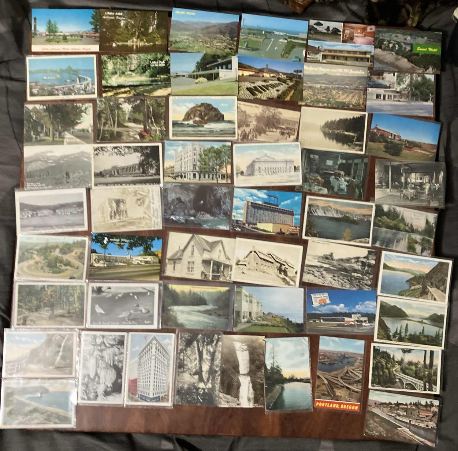 Vintage Oregon Postcards Lot of 50+ Has RPPC\'s Beaches Bridges Hotels Rivers - G