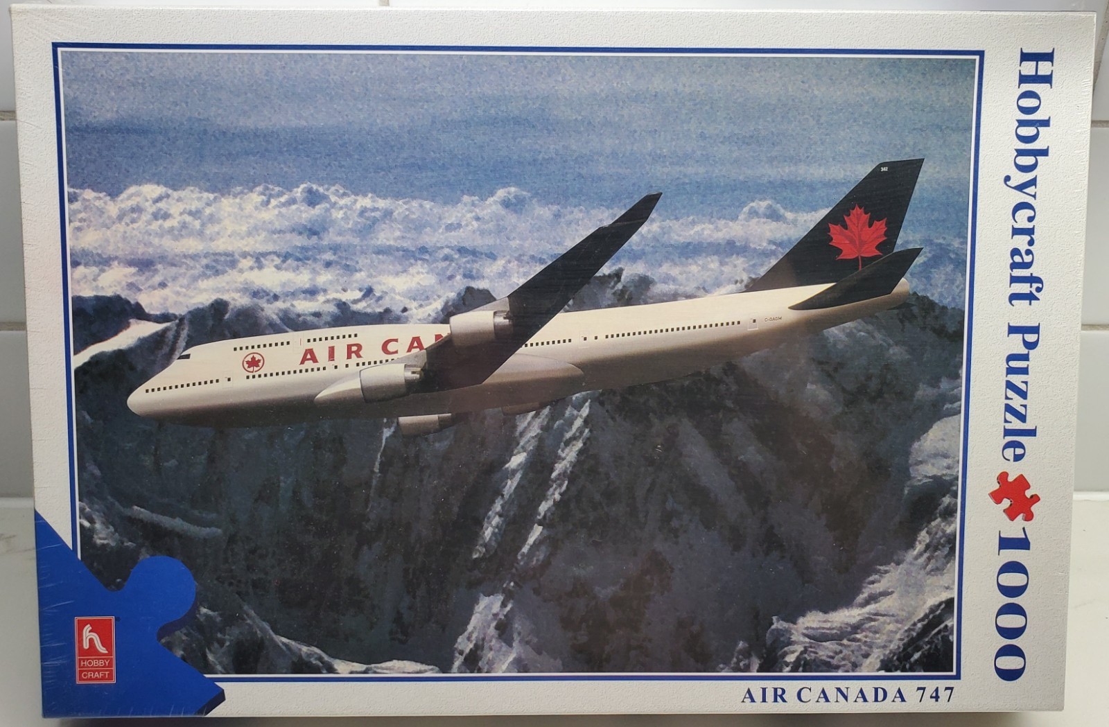 VINTAGE Hobbycraft 1000 Pc Puzzle Air Canada Boeing 747-400 FACTORY SEALED MINT