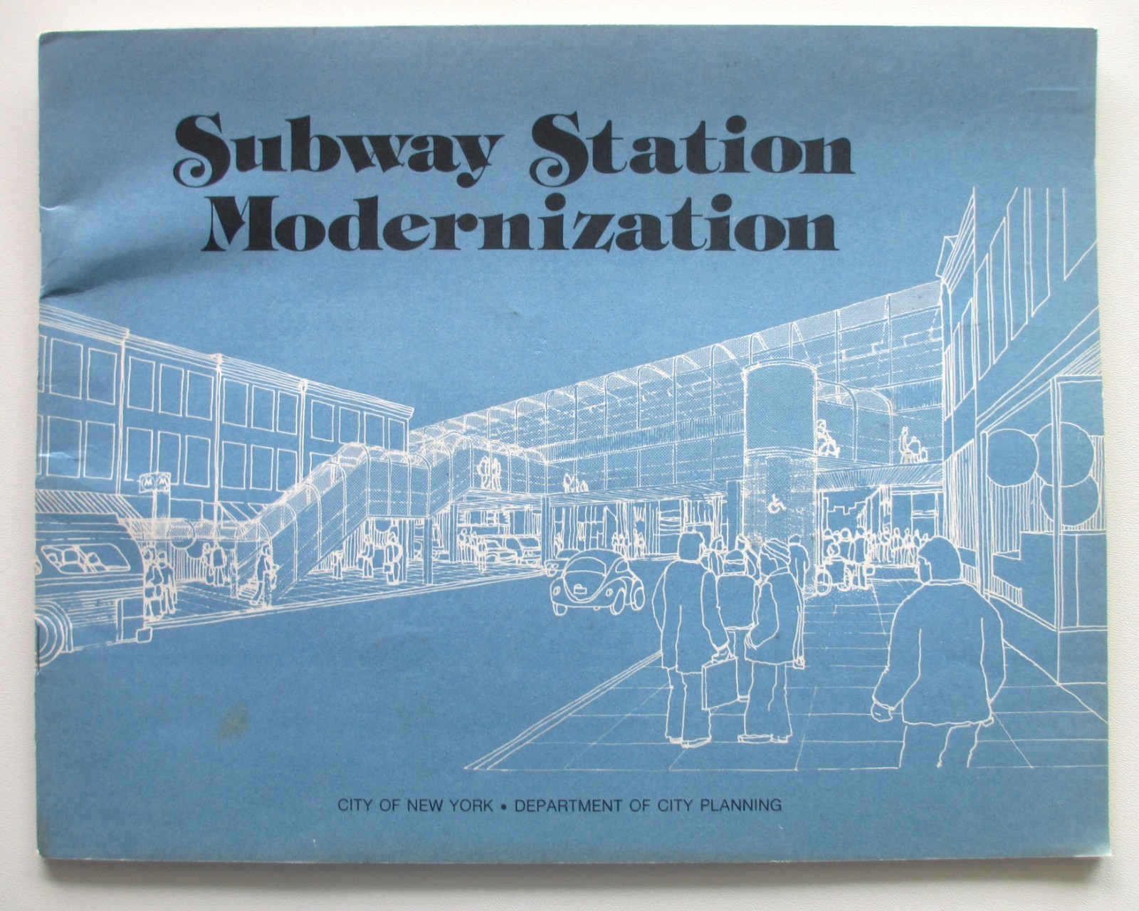 Vintage 1979 New York Subway Book Station Modernization Department City Planning