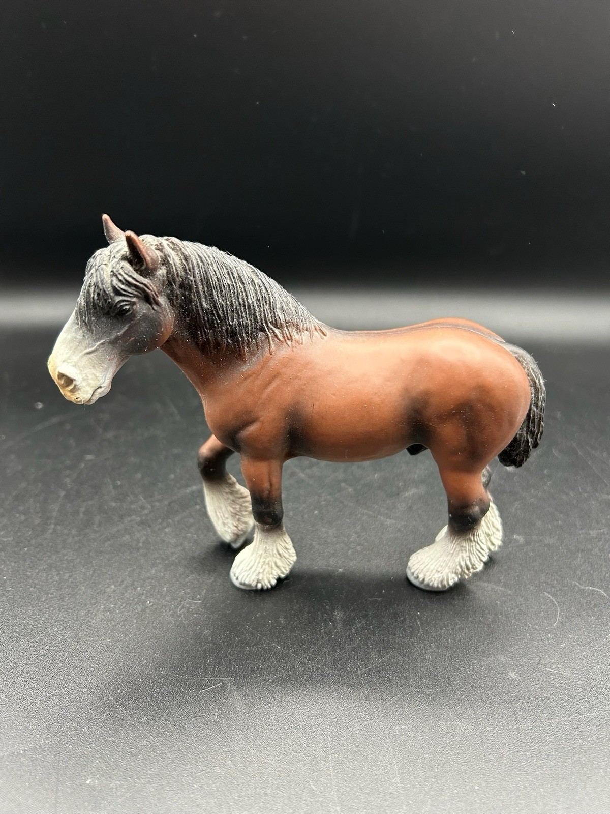 Schleich Clydesdale Stallion Brown White Black Horse Figure Draft Horse 2000 Schleich Clydesdale Stallion Brown White Black Horse Figure Draft Horse 2000