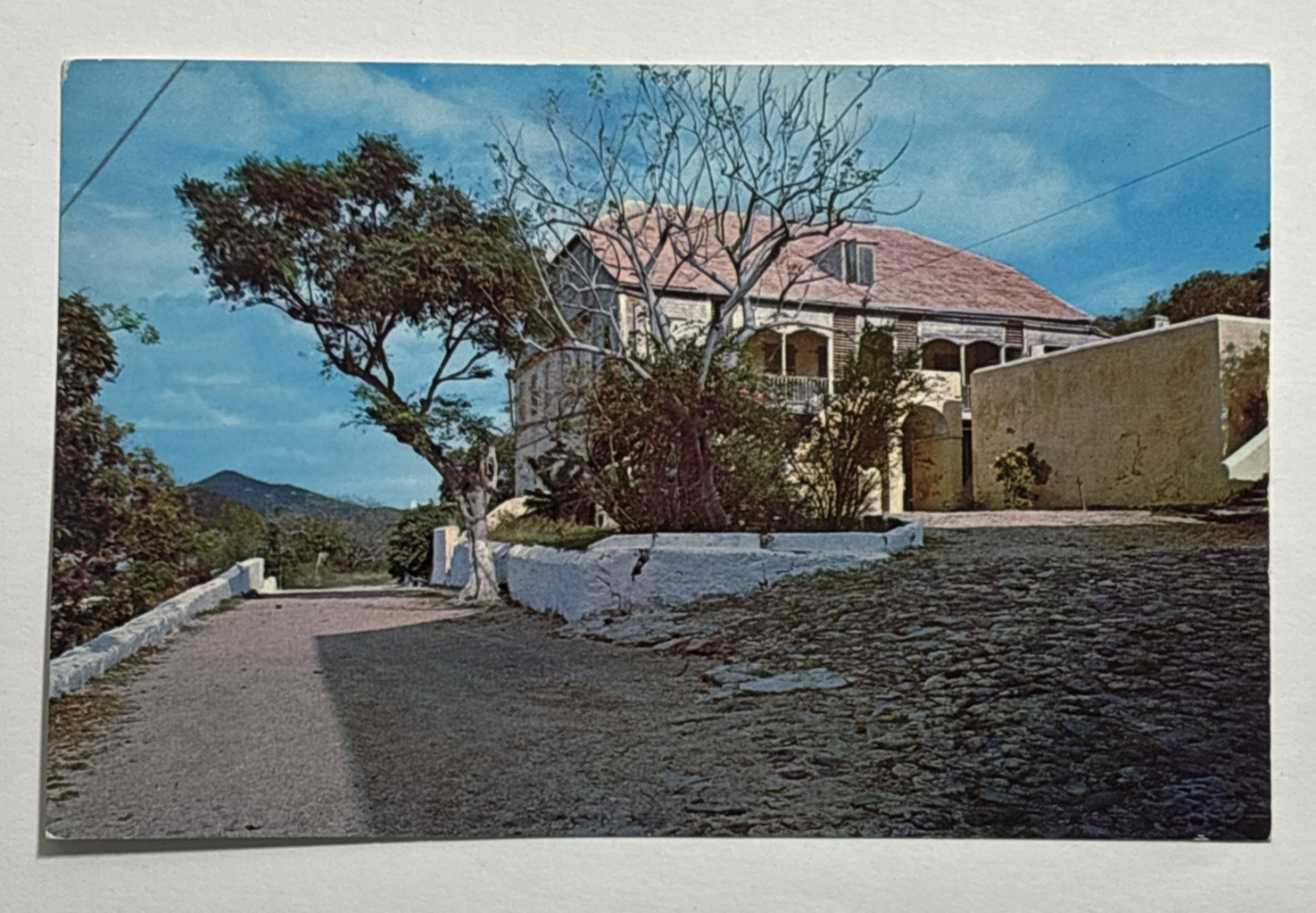 Old Nisky Mission House St Thomas Virgin Island USA Postcard Unposted