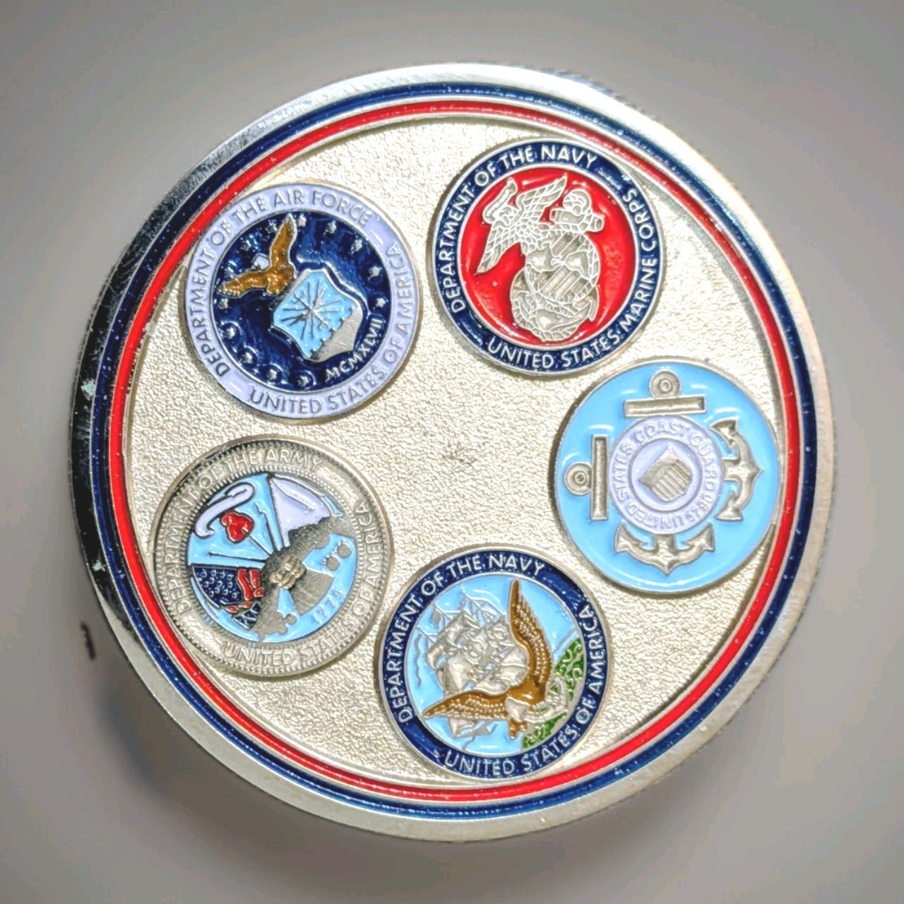 UAW Local 5286 Challenge Coin United Auto Workers Veteran Committee POW-MIA NC