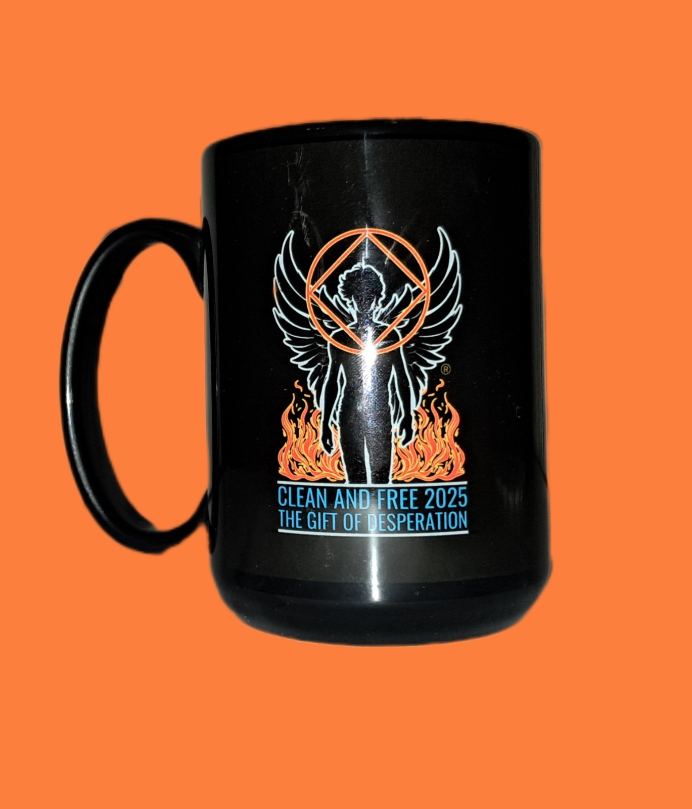 Narcotics Anonymous CLEAN & FREE 2025 Mug Ocean Shores WA Gift of Desperation