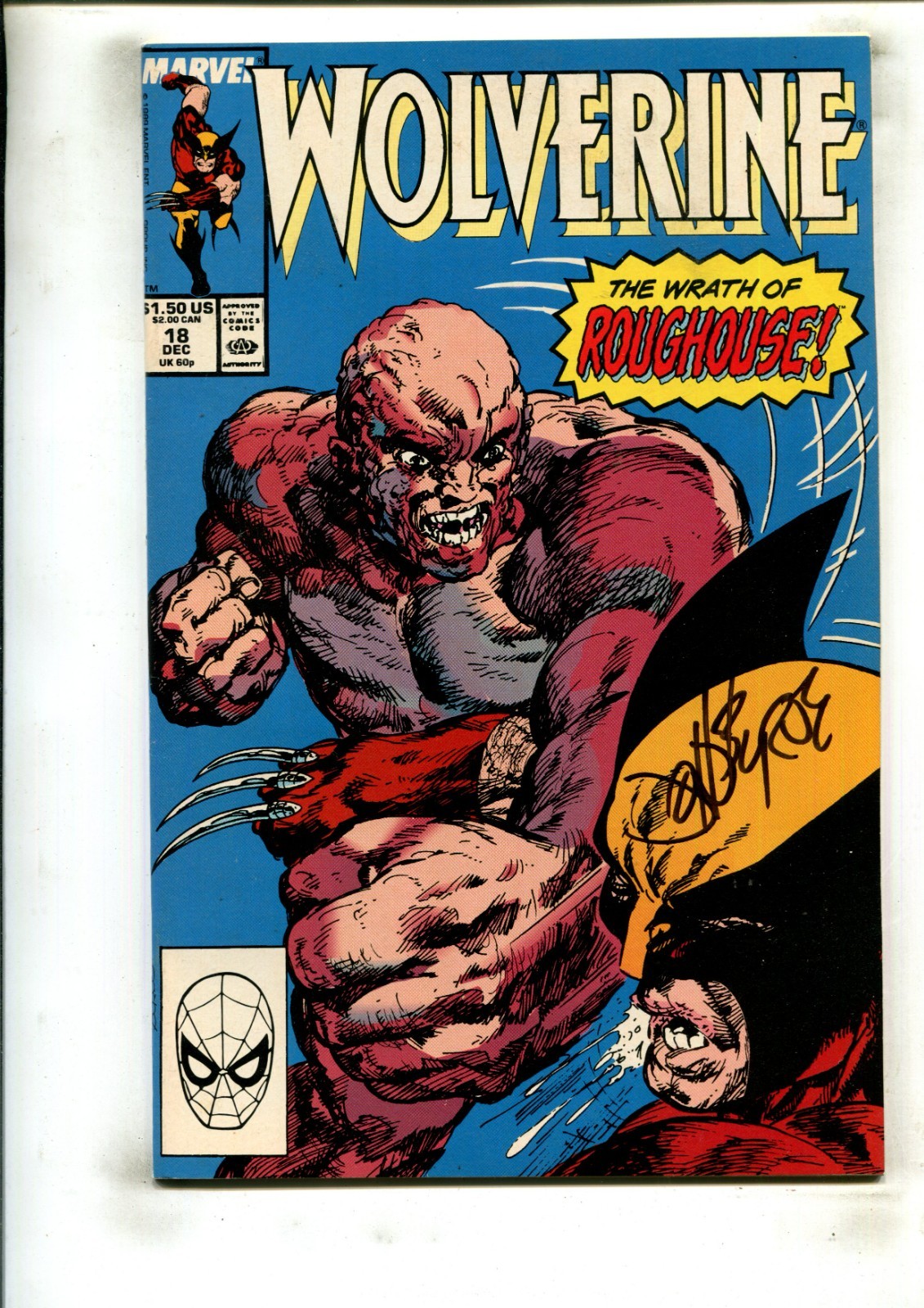 WOLVERINE #18 (8.0) SIGNED BY JOHN BYRNE IN 2026 1989