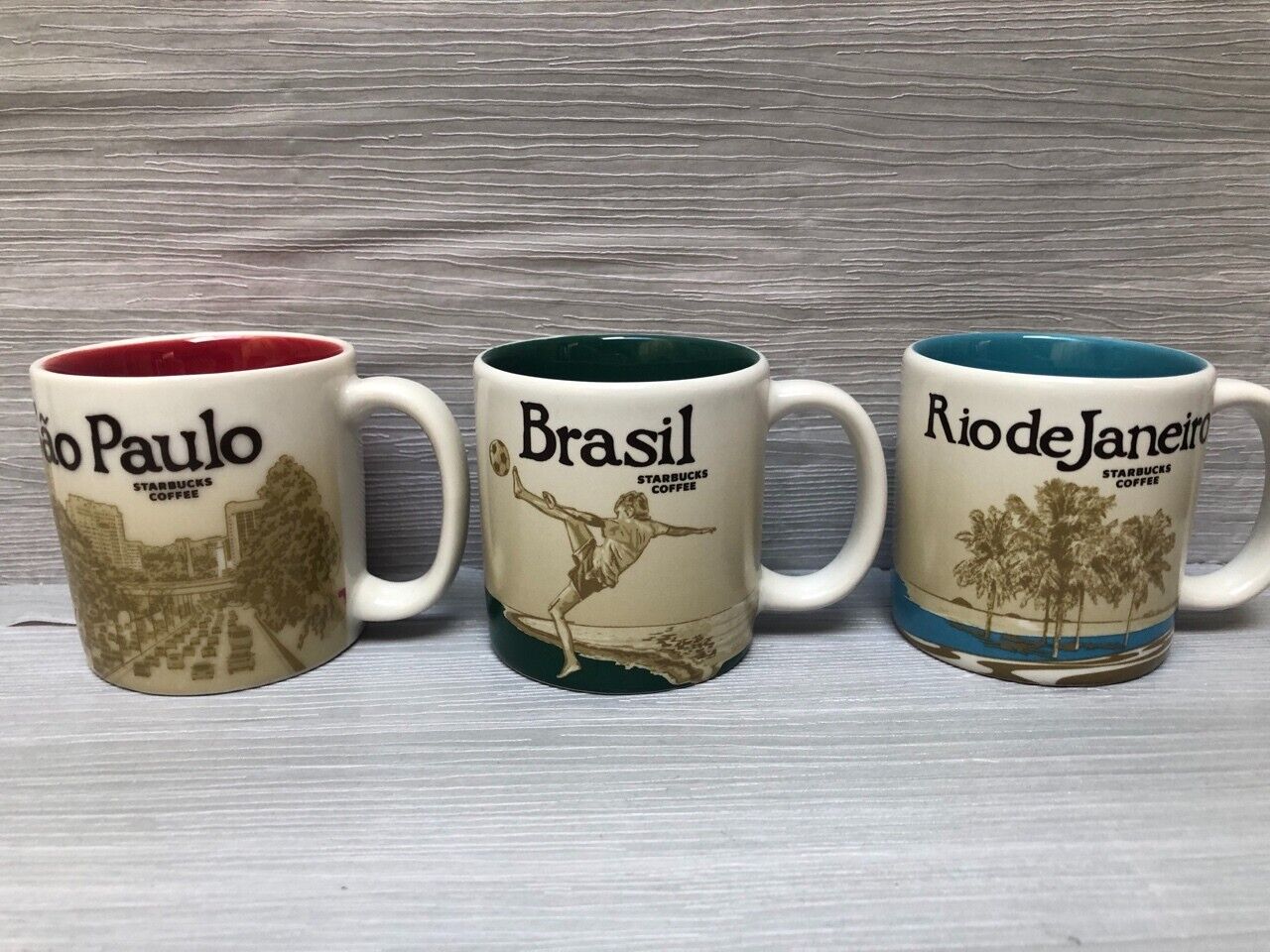 Brasil Sao paulo Rio de janeiro Starbucks coffee MINI Mug Global Icon City 3oz