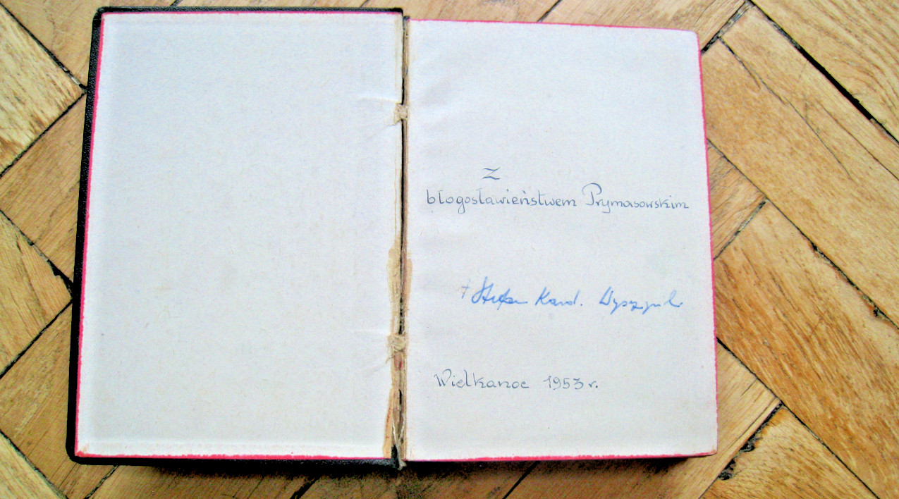 Cardinal Stefan Wyszynski Signed Bible Easter 1953 With Primate’s Blessing Rare