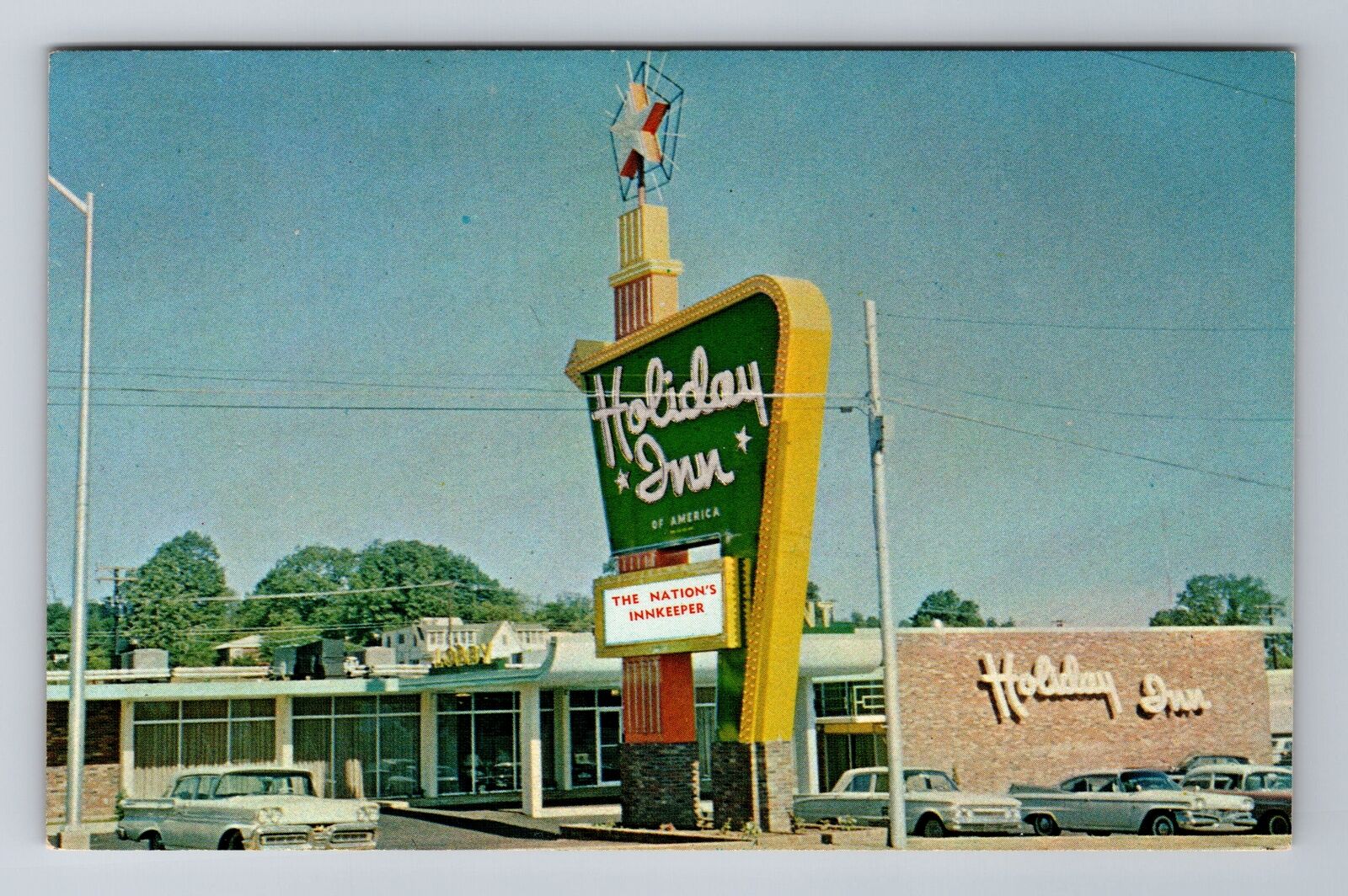 Harrison AR-Arkansas, Holiday Inn, Advertising, Antique Vintage Postcard
