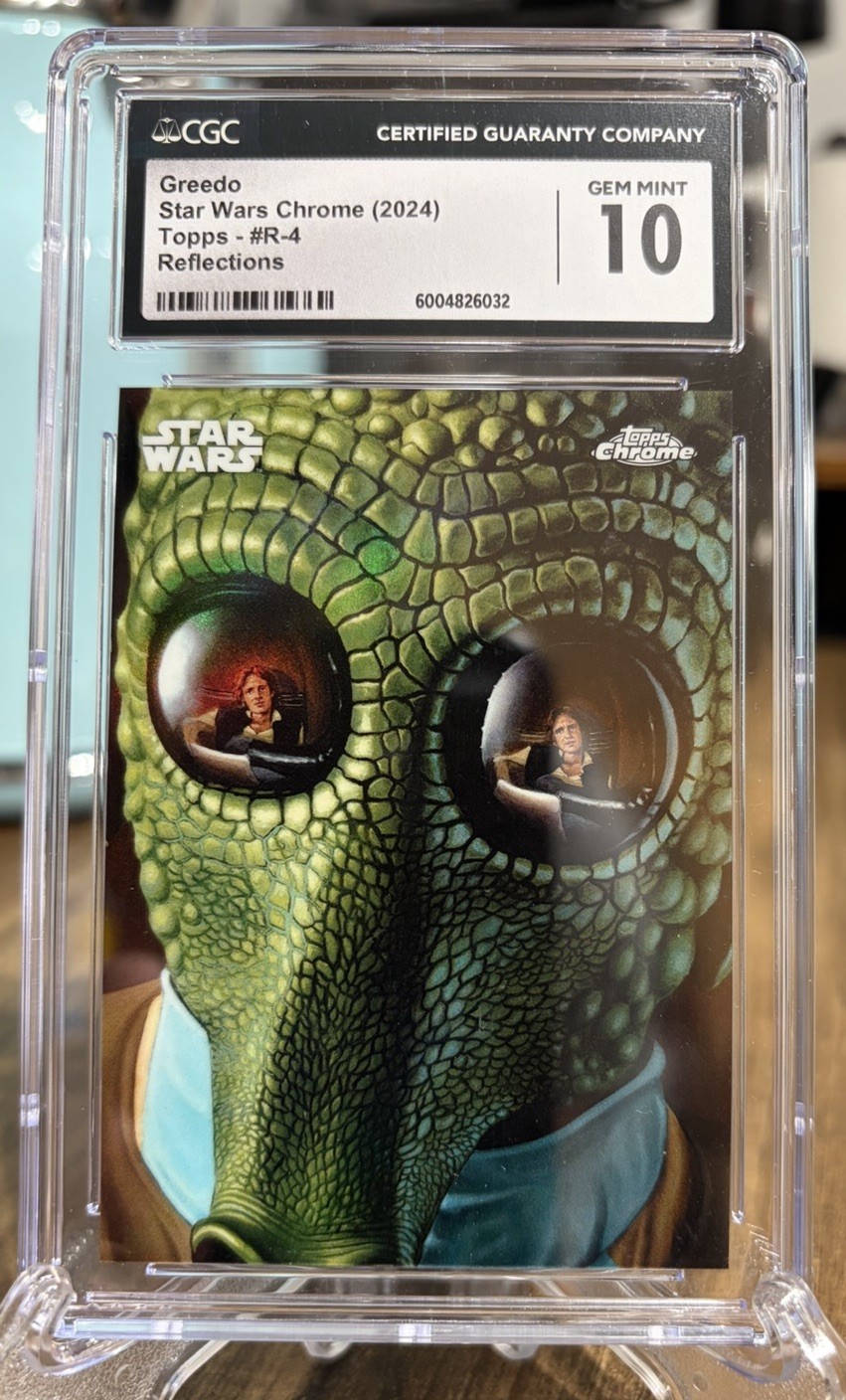 2024 Topps Star Wars Chrome Greedo Reflections CGC 10 GEM MINT