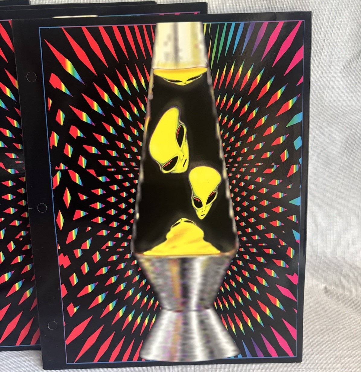 Vintage 1999 Norcom Aliens With Attitude School Folders Lot of 5 Lava Lamp New