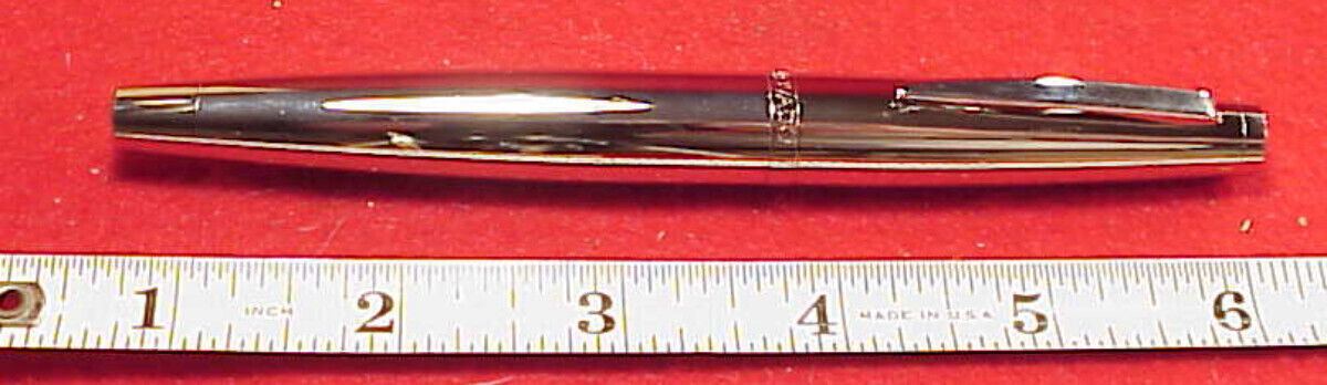 RARE Movado Museum GERMANY FOUNTAIN PEN STAINLESS 5 1/2in 14MM ACROSS