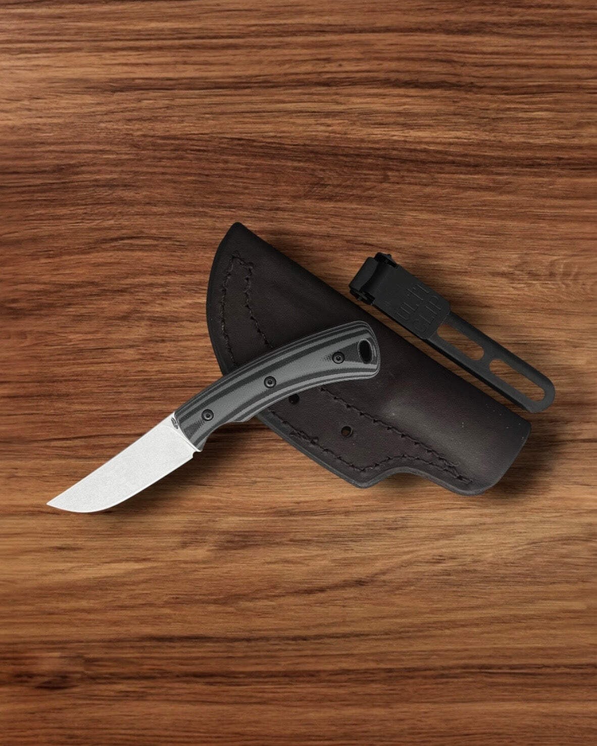 Three Rivers Mfg. (TRM) TAGALONG - SHADOW ZEBRA Gray and Black G10 3D CONTOURED