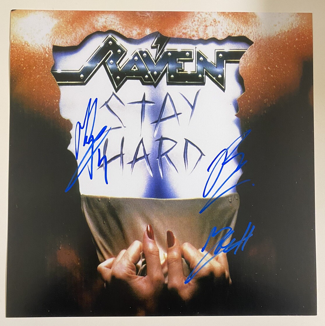 Raven   *HAND SIGNED*   12x12 photo -  Stay Hard