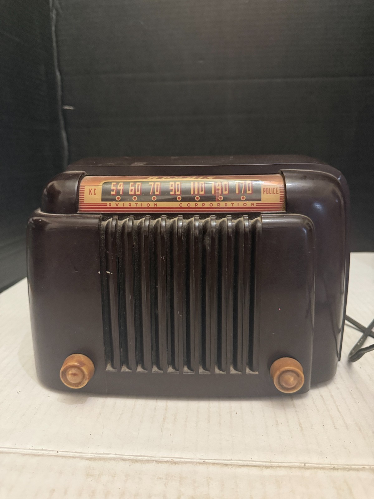 Vintage1940s Bendix Aviation Corp Vacuum Tube AM Table Radio