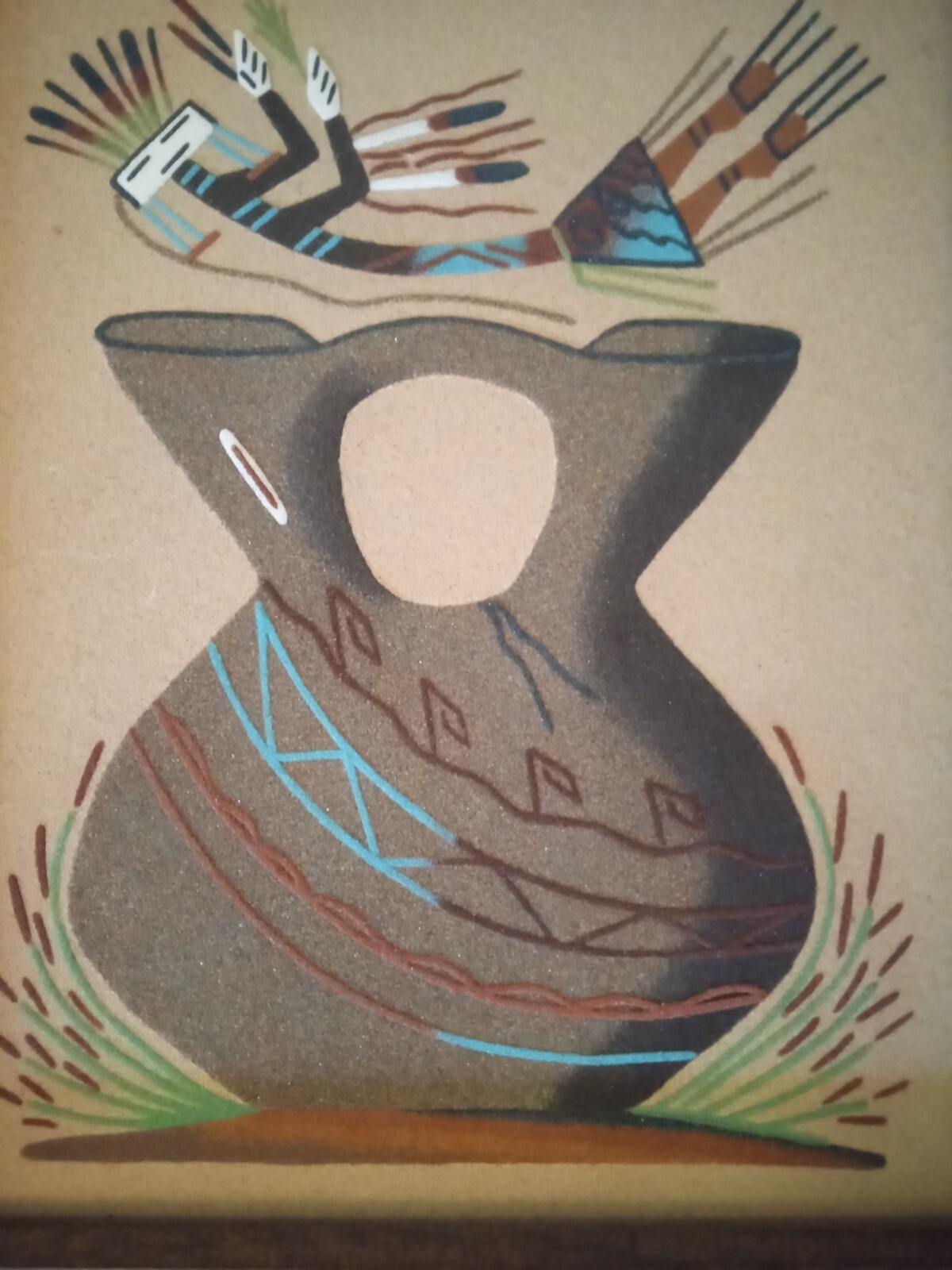 Ronald Watchman Navajo Sand Art