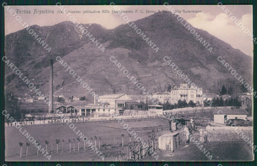 Torino Perosa Argentina Genta NECKED POSTCARD QZ0133