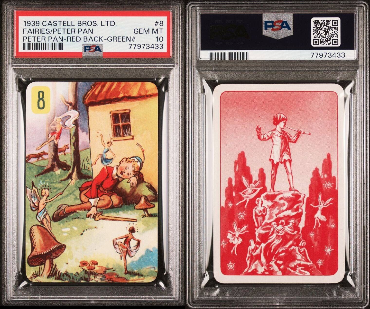 1939 CASTELL BROS. LTD. PETER PAN & FAIRIES RED BACK PSA 10 GEM MINT POP 1