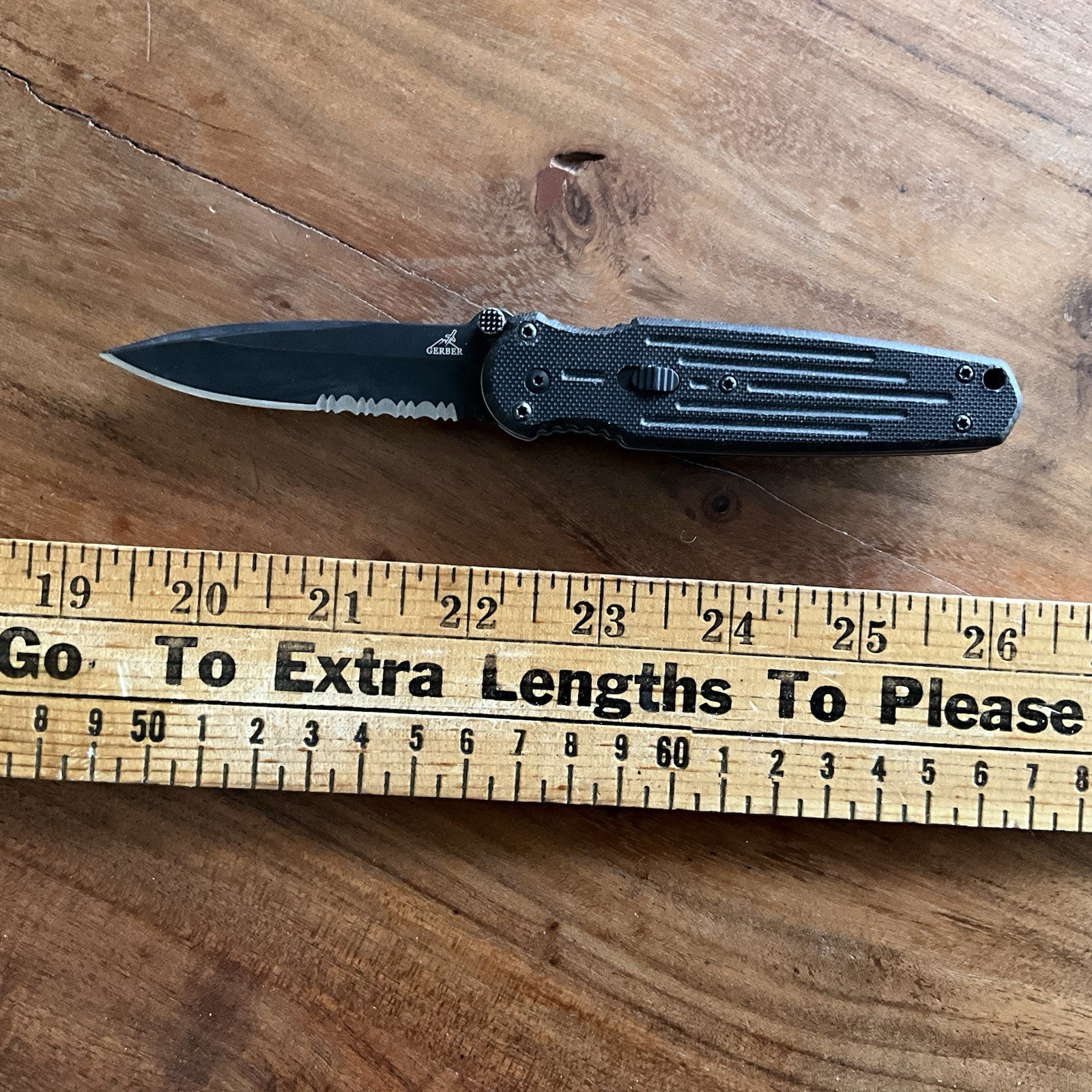 Pre-Production Gerber Covert FAST Knife-Assisted Open Folding Knife-Combo Blade