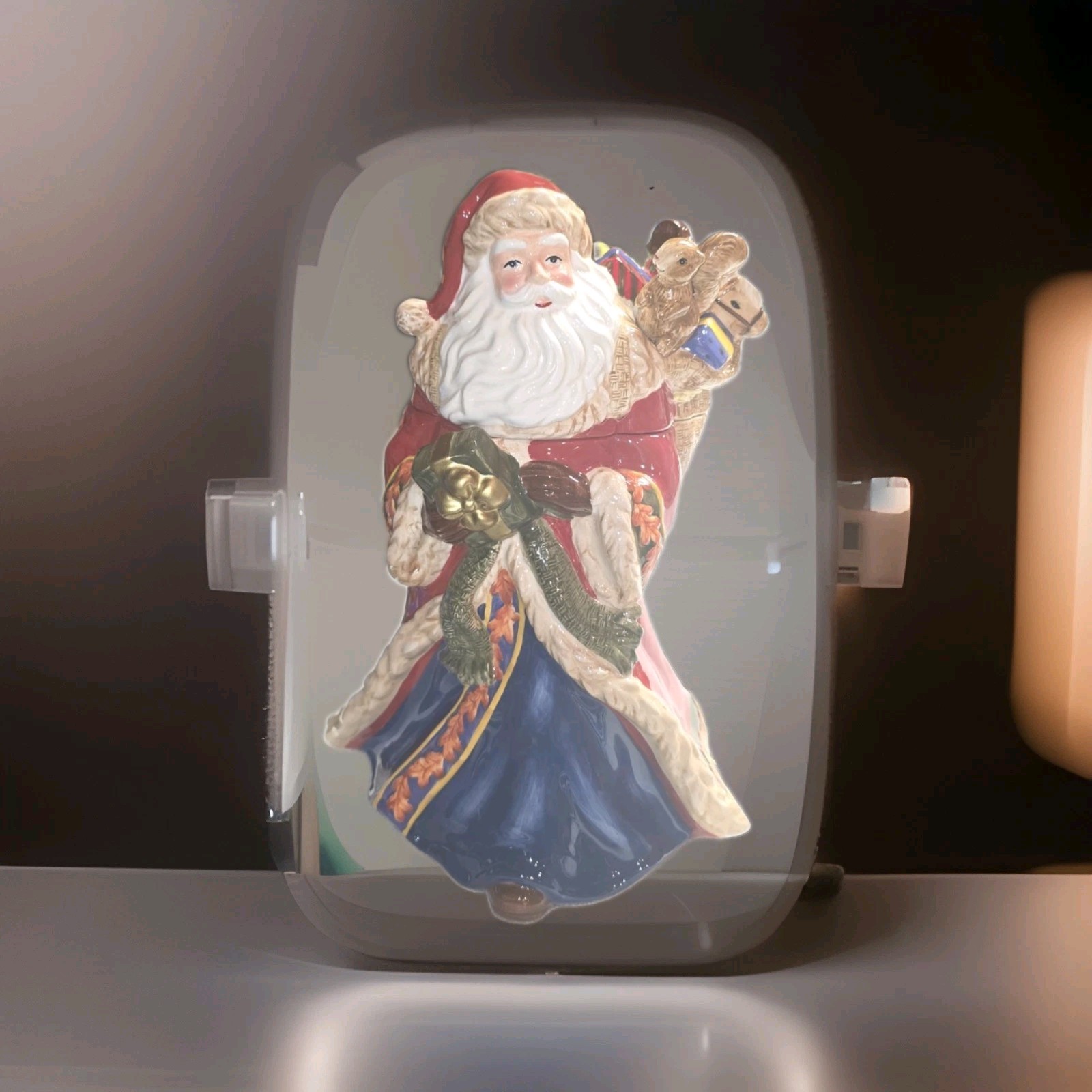 VTG Dillard's Trimmings Ceramic Santa Claus Cookie Jar 1980s VTG Dillard's Trimmings Ceramic Santa Claus Cookie Jar 1980s