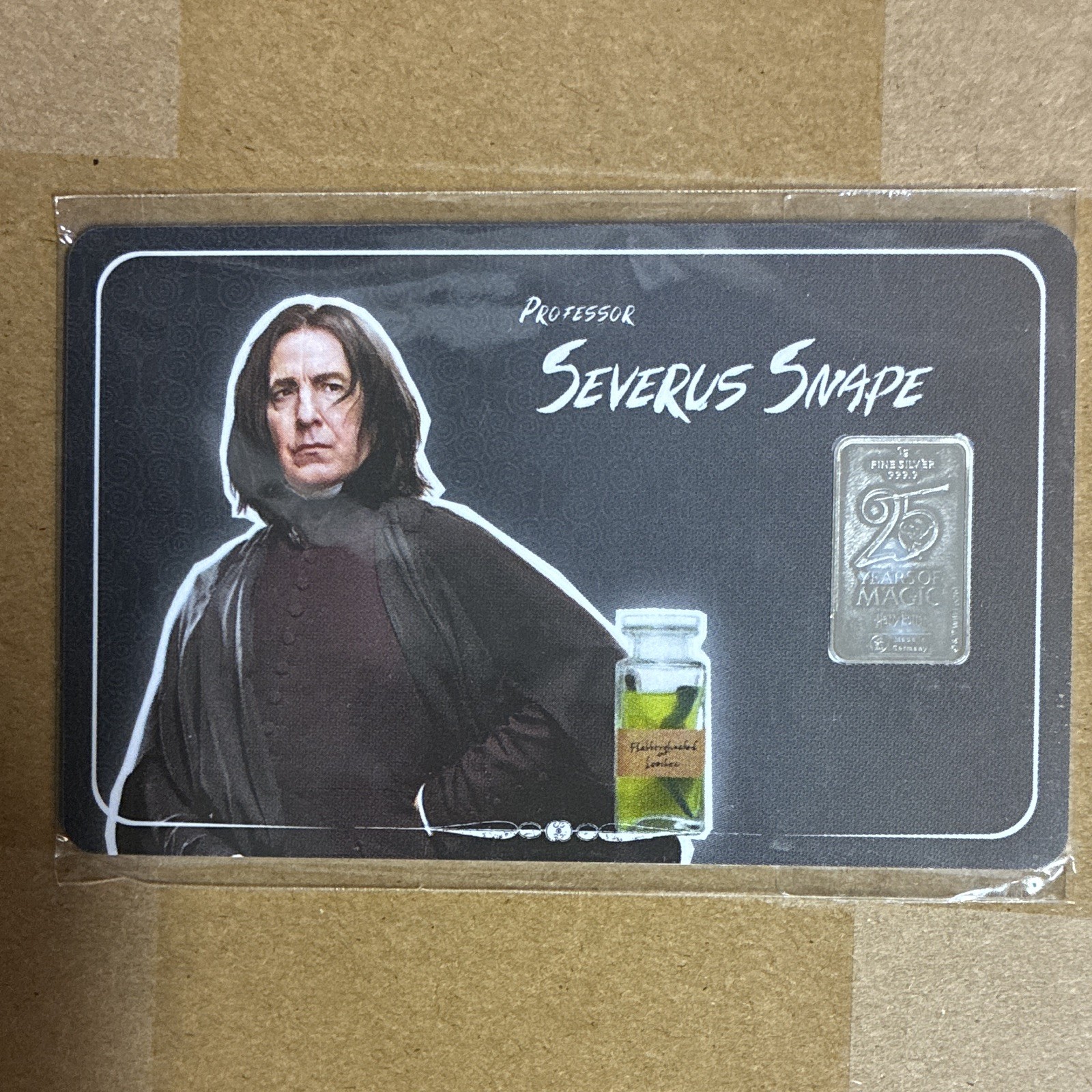 Royal Dutch Mint Harry Potter 25 Years of Magic Snape Collectible Card
