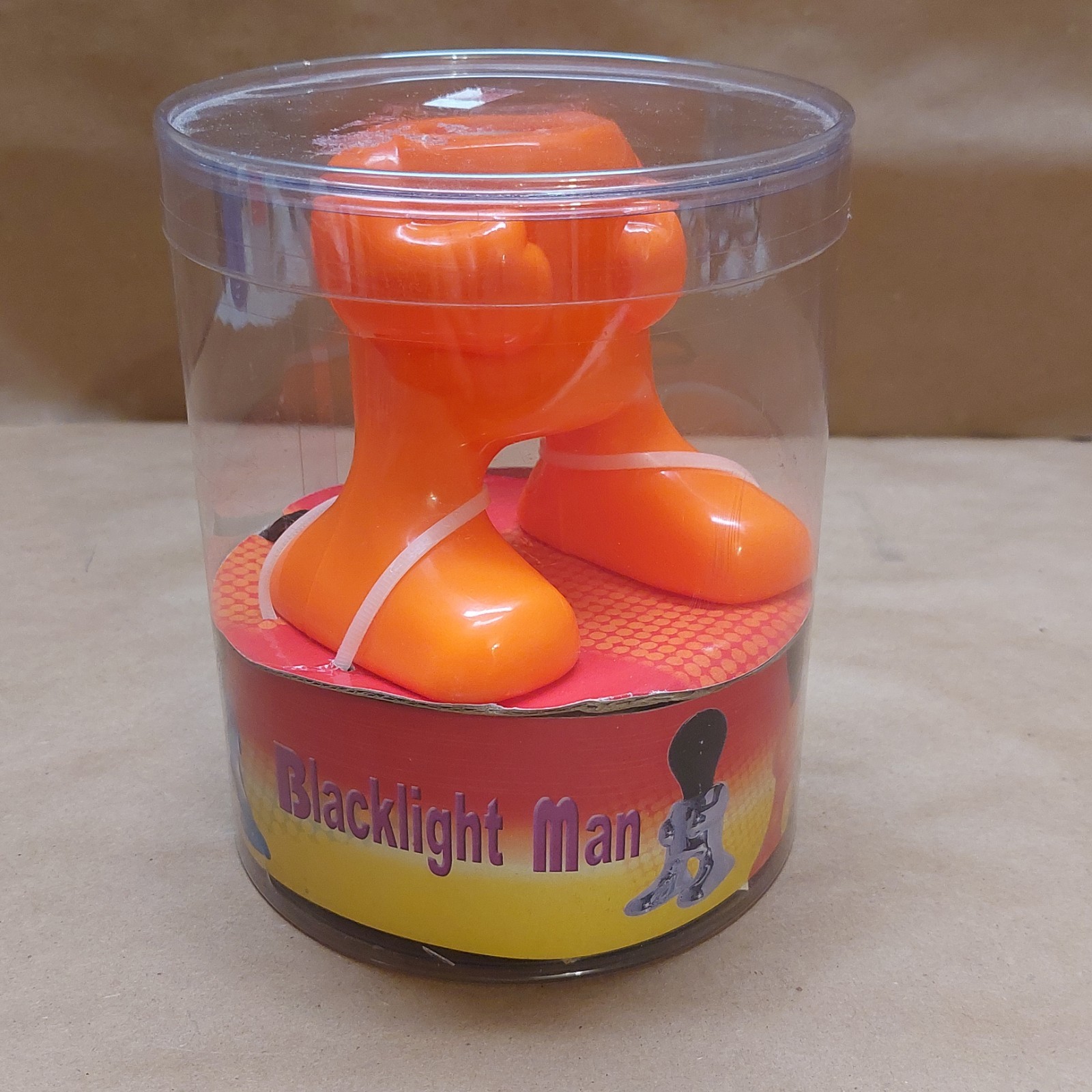 New Orange Lite-Works Blacklight Man Lamp Base With Blacklight New Orange Lite-Works Blacklight Man Lamp Base With Blacklight