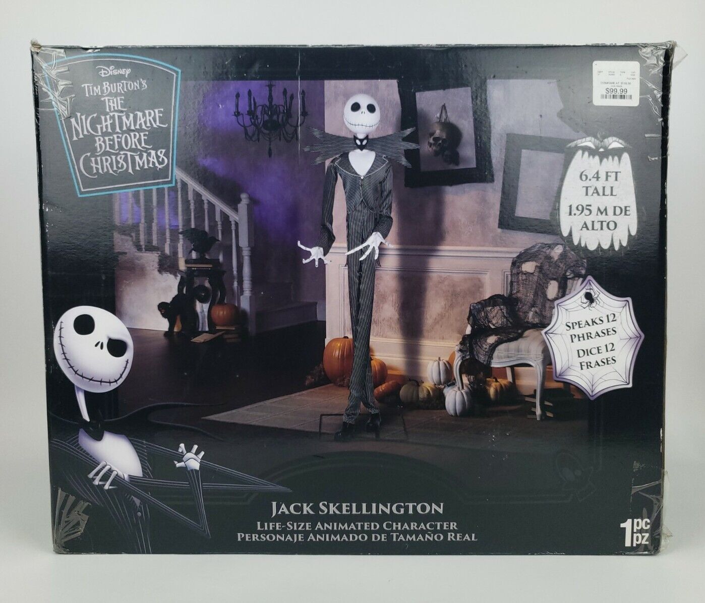 The Nightmare Before Christmas  6.4 ft Jack Skellington Animatronic TESTED WORKS