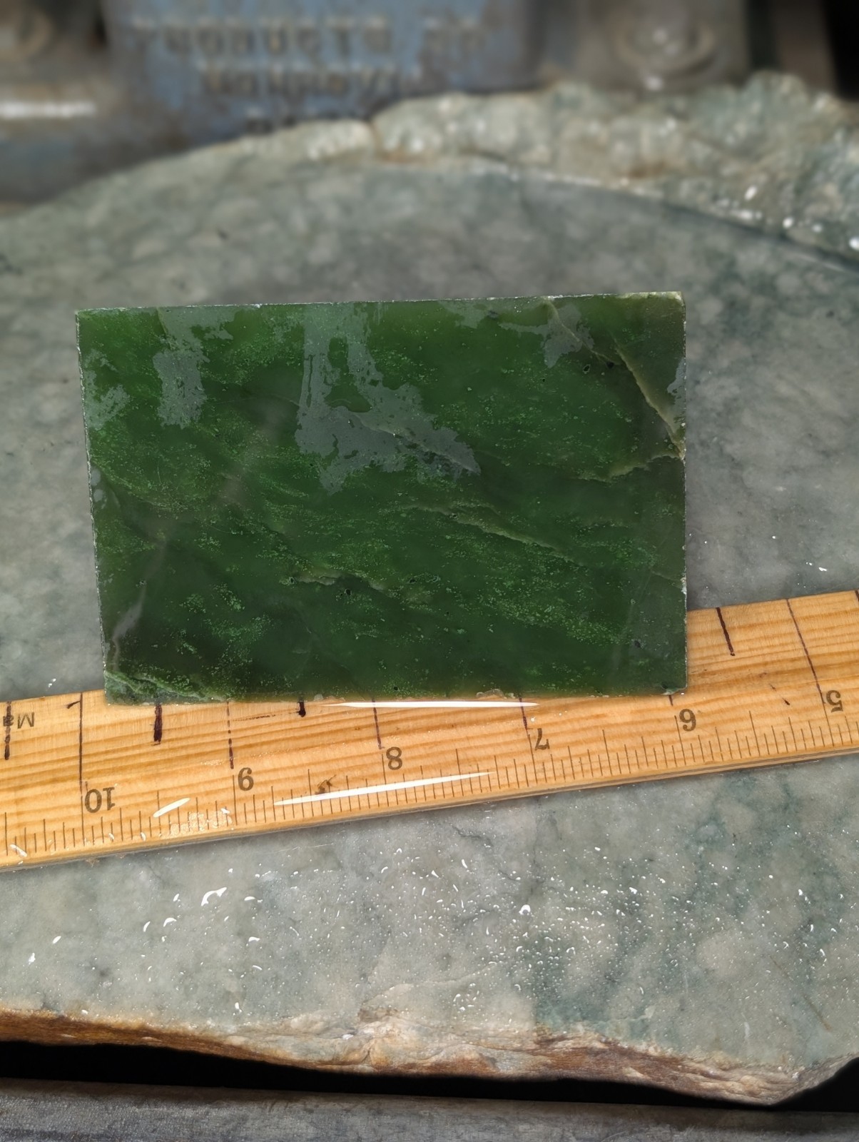 Canadian Rough Jade Slab - 891gms BC Jade Slab   