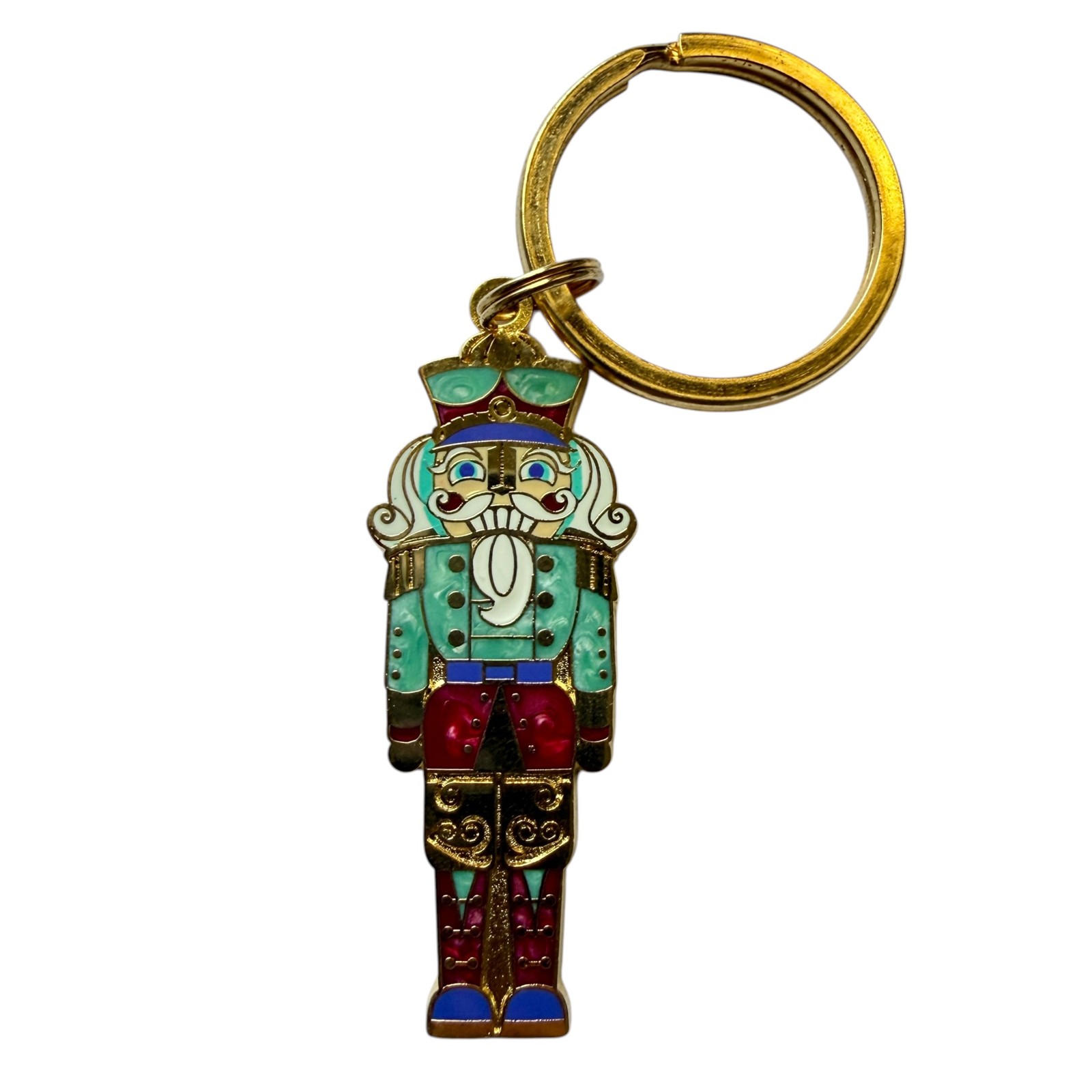 ICE Gaylord Texan Nutcracker Enamel Figure Keychain Christmas Souvenir