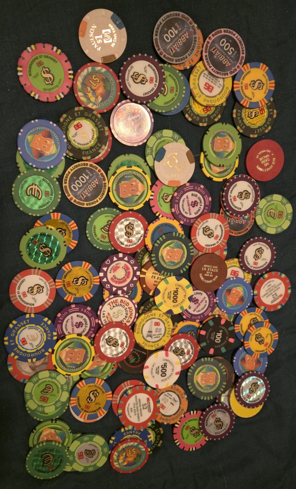 100 Bourgogne Et Grasset BG,  Paulson, Abbiati,  Bud Jones Chips