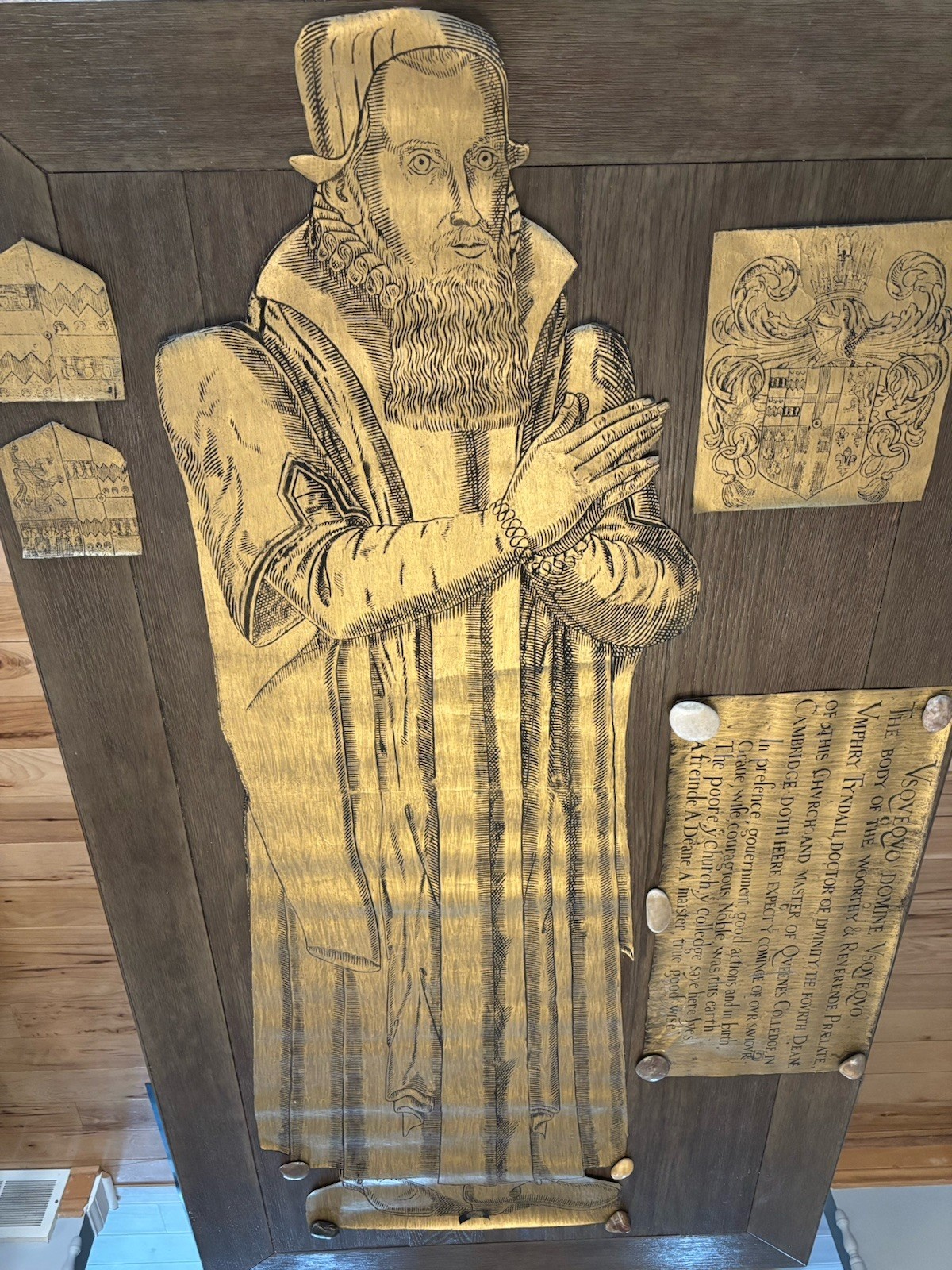 Vintage Brass Rubbing - England in the 70's.  Prepared 4 Shipping & Framing