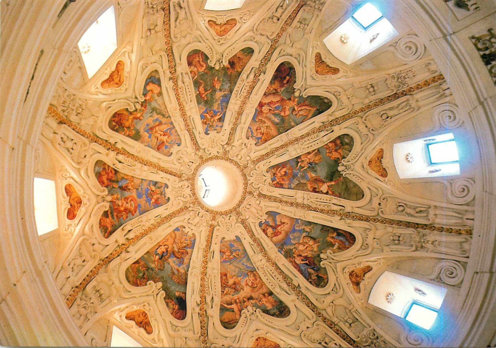 AK - Kroměříž Kremsier - Moravia - Květná zahrada rotunda dome fresco ceiling